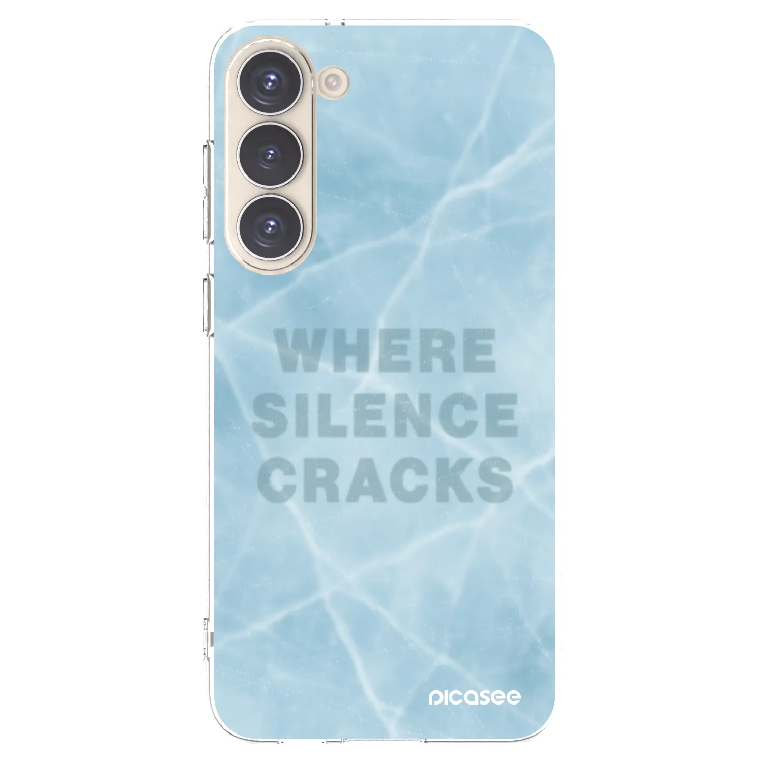 Picasee silikonska prozirna maskica za Samsung Galaxy S23+ 5G - SILENCE