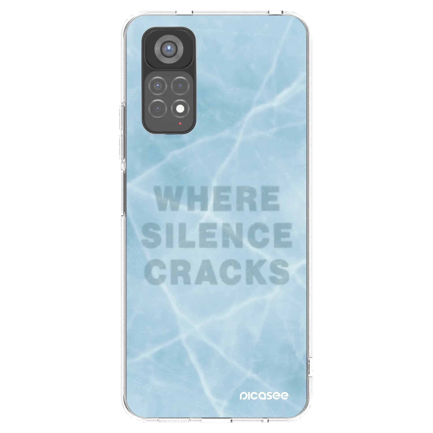 Picasee silikonska prozirna maskica za Xiaomi Redmi Note 11S 5G - SILENCE