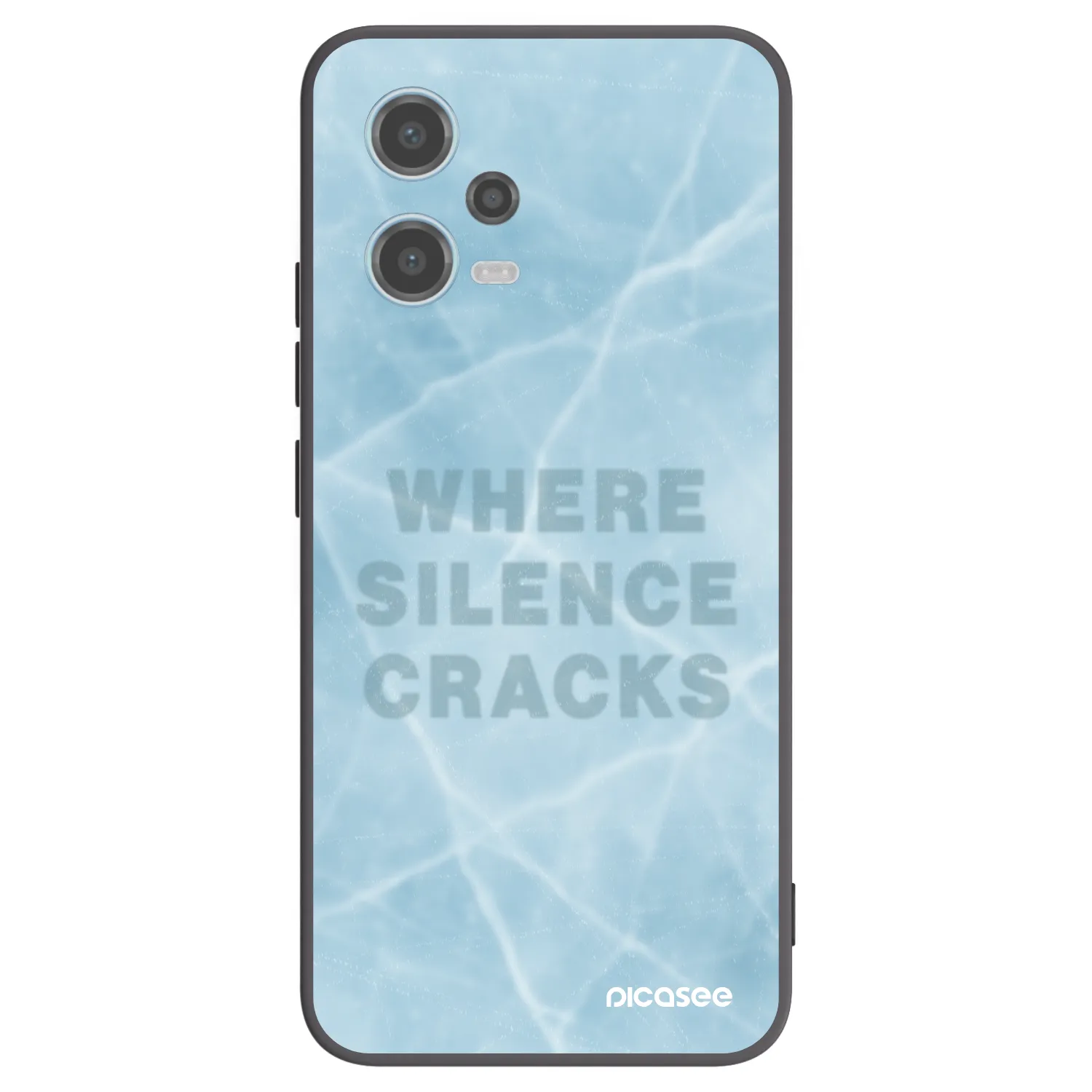 Picasee crna silikonska maskica za Xiaomi Redmi Note 12 5G - SILENCE