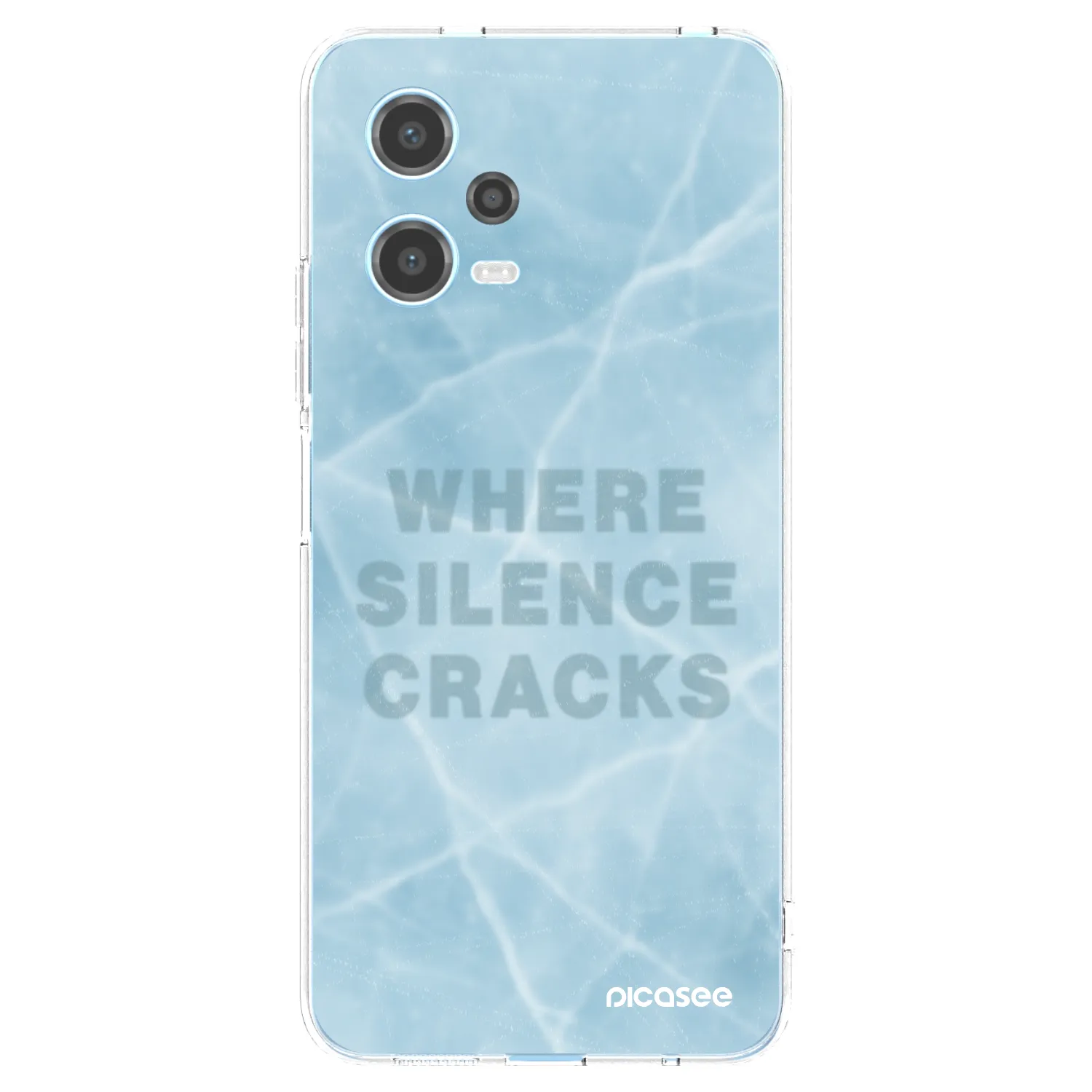 Picasee silikonska prozirna maskica za Xiaomi Redmi Note 12 5G - SILENCE