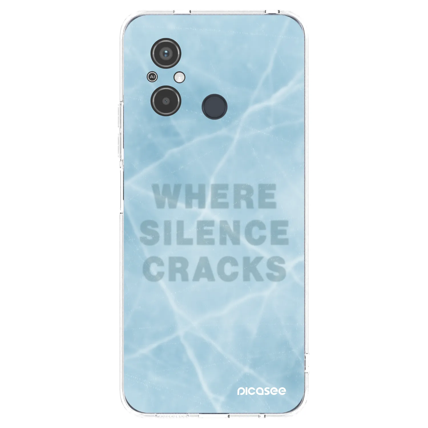 Picasee silikonska prozirna maskica za Xiaomi Redmi 12C - SILENCE