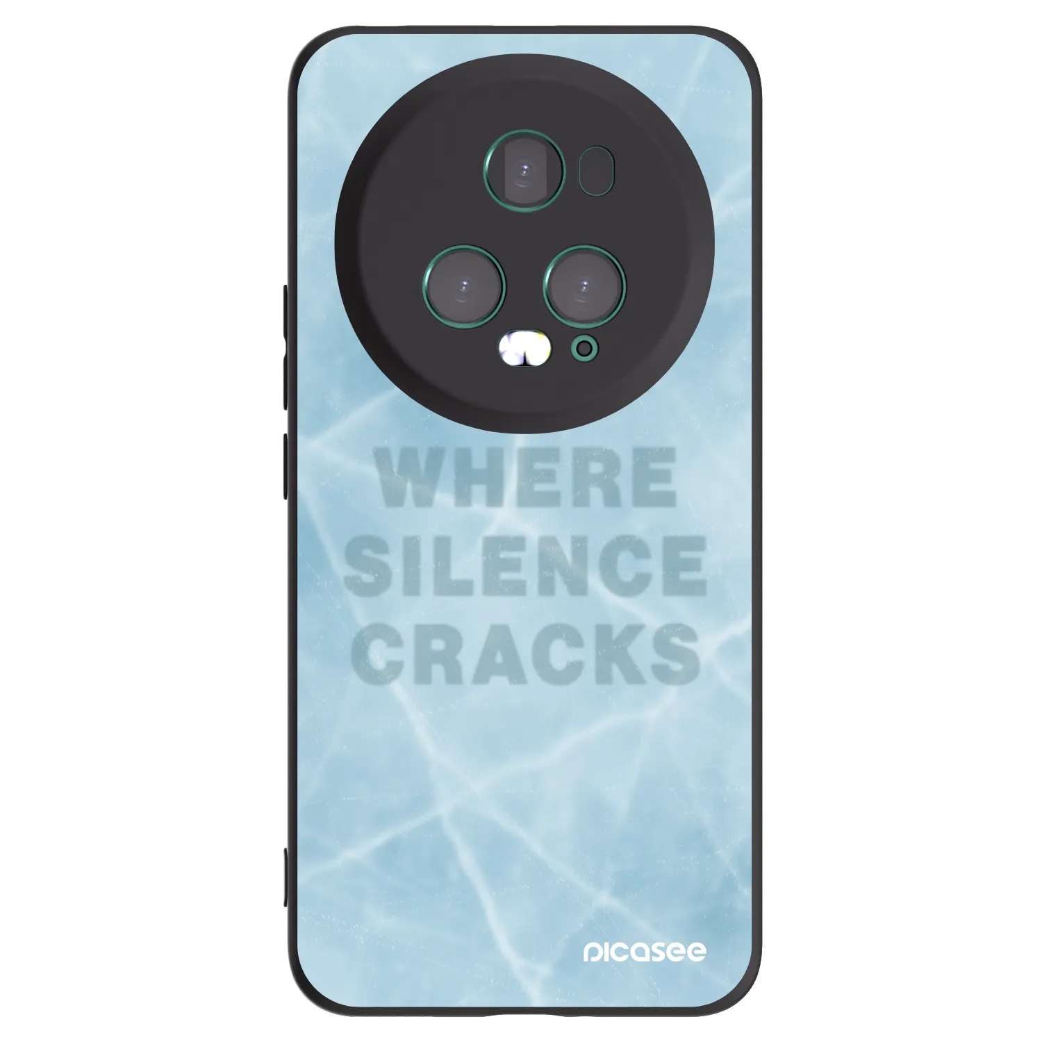 Picasee crna silikonska maskica za Honor Magic5 Pro - SILENCE