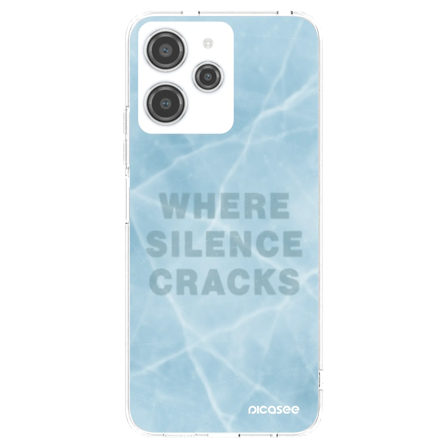 Picasee silikonska prozirna maskica za Xiaomi Redmi 12 4G - SILENCE
