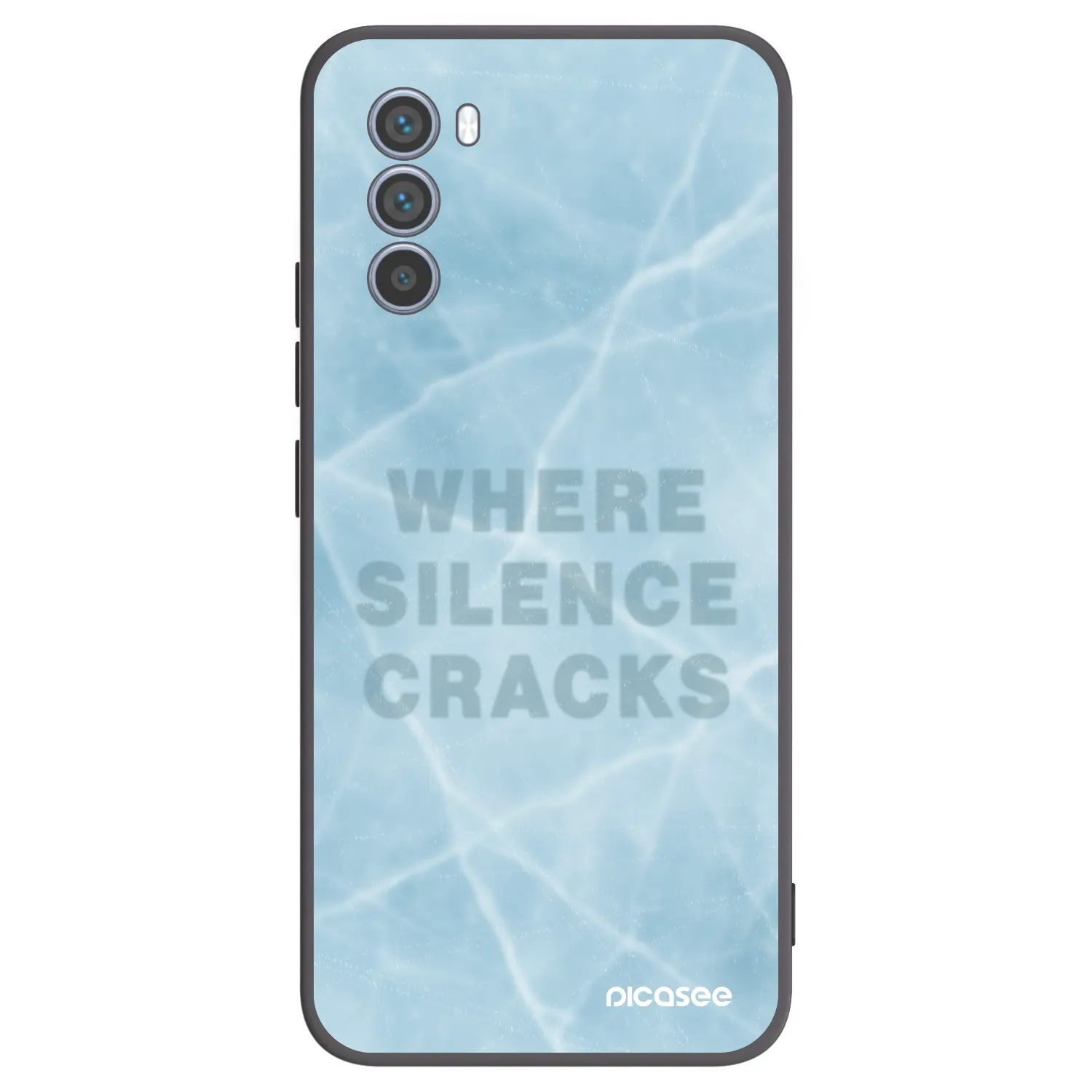 Picasee crna silikonska maskica za Motorola Moto G62 - SILENCE