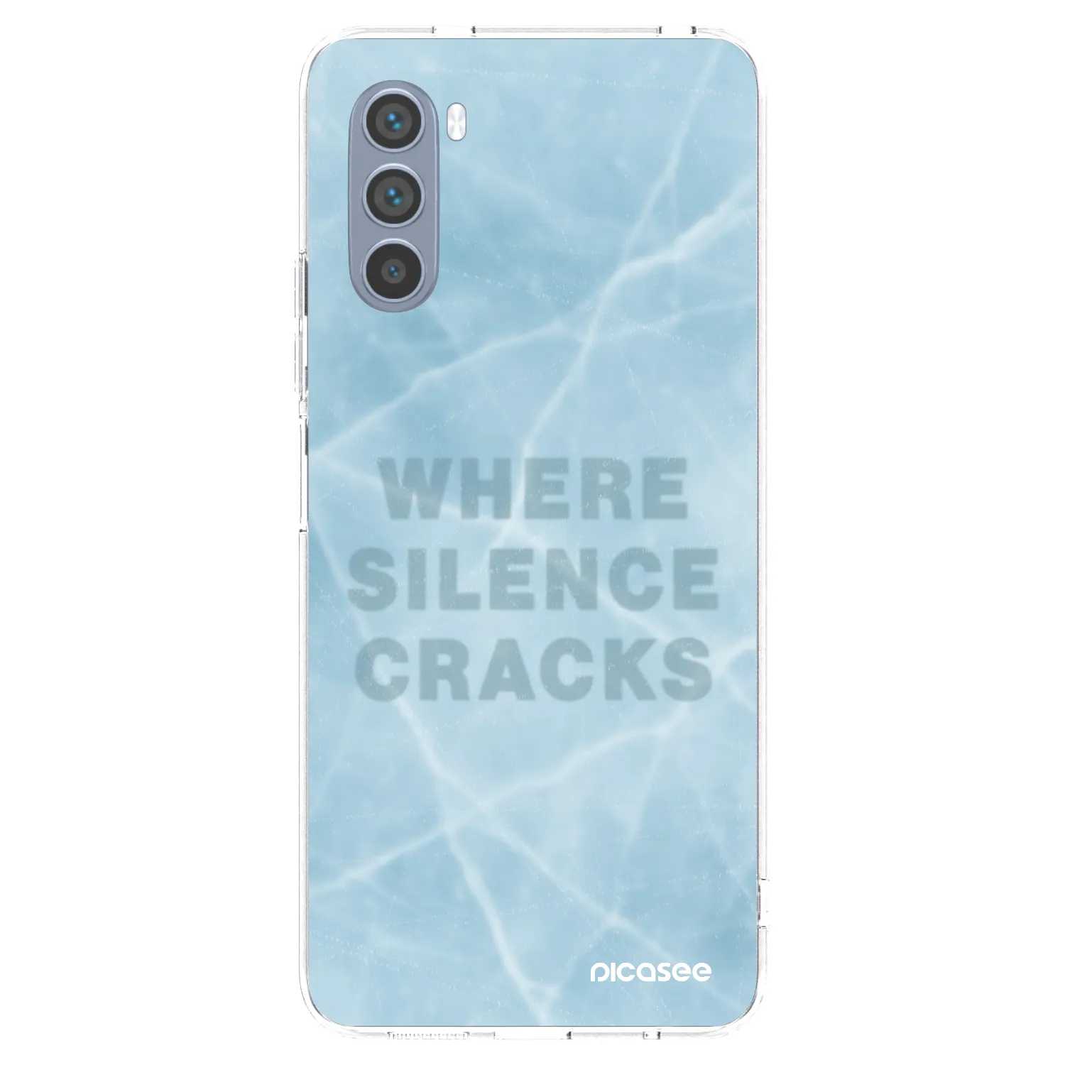 Picasee silikonska prozirna maskica za Motorola Moto G62 - SILENCE