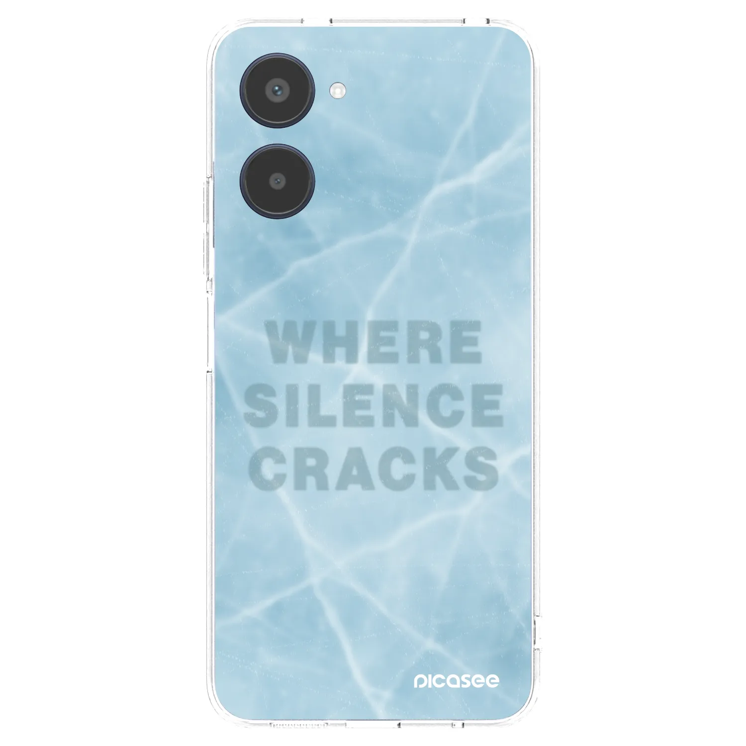 Picasee silikonska prozirna maskica za Realme 10 4G - SILENCE
