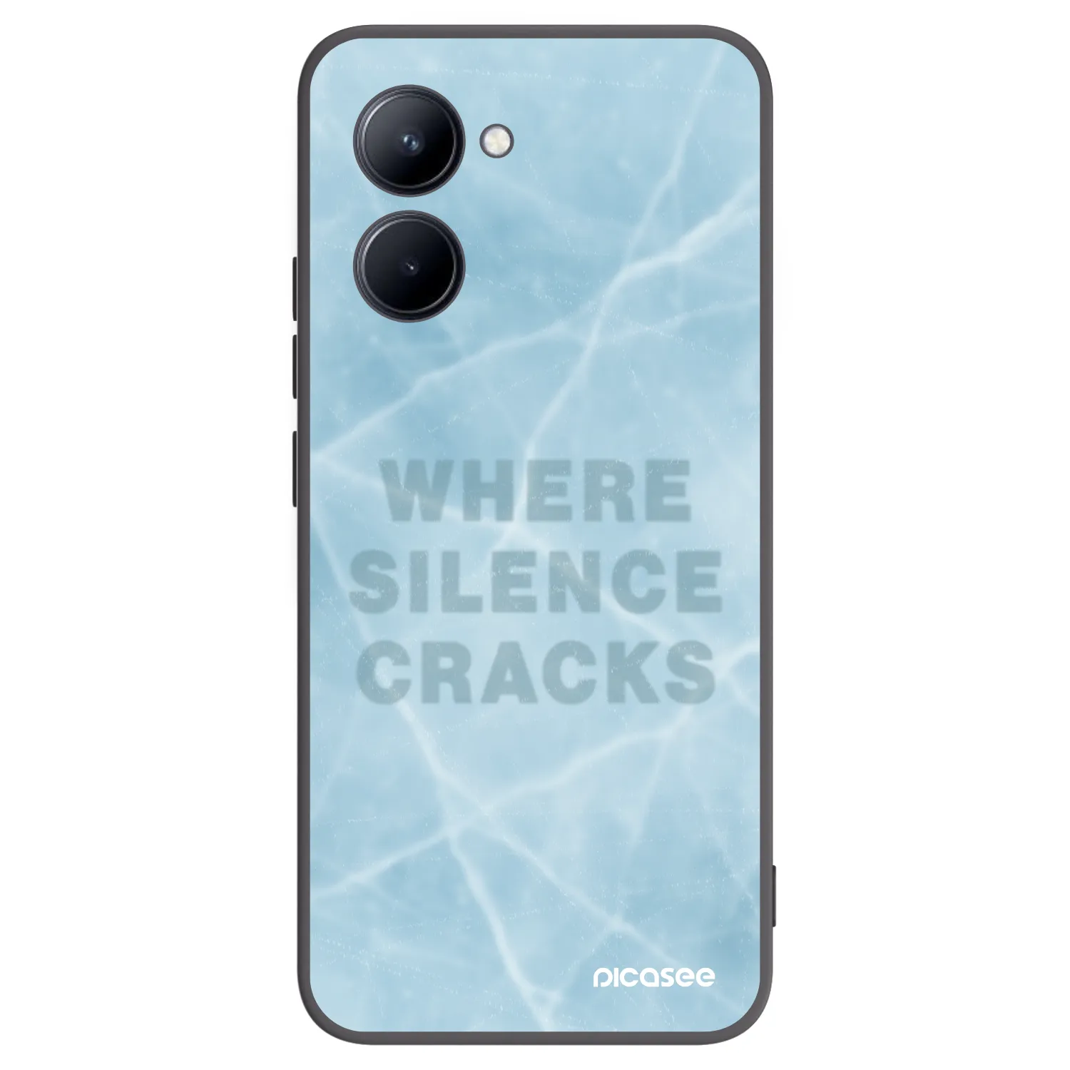 Picasee crna silikonska maskica za Realme C33 (2023) - SILENCE
