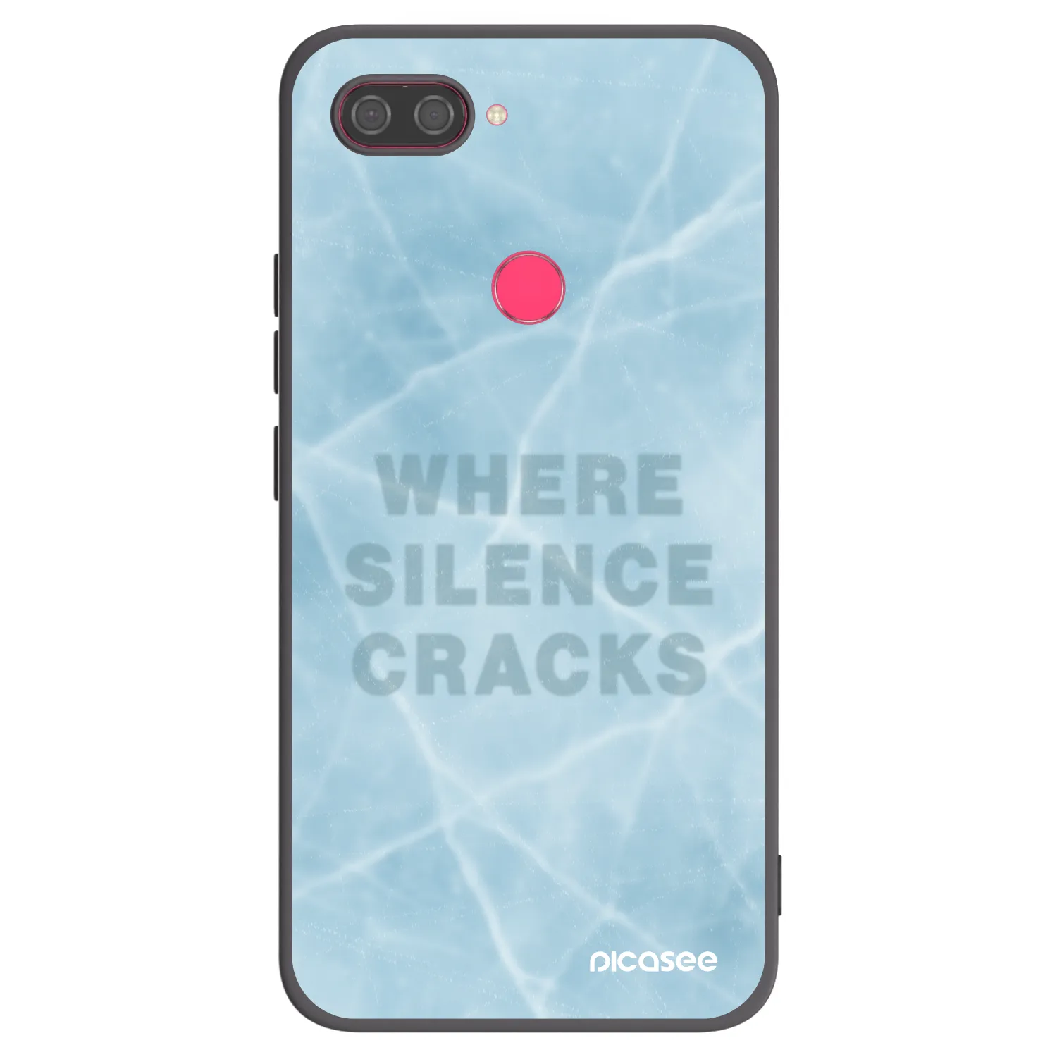 Picasee crna silikonska maskica za Xiaomi Mi 8 Lite - SILENCE