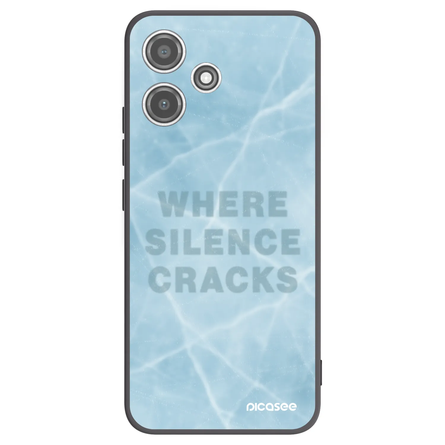 Picasee crna silikonska maskica za Xiaomi Redmi 12 5G - SILENCE