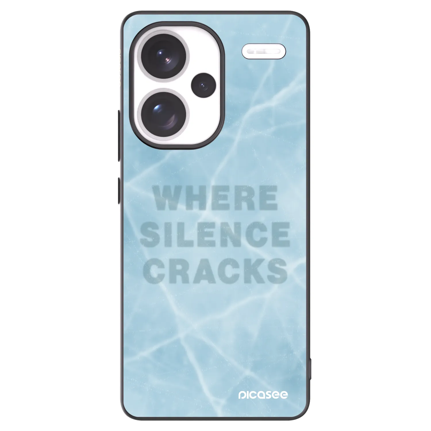 Picasee crna silikonska maskica za Xiaomi Redmi Note 13 Pro+ 5G - SILENCE
