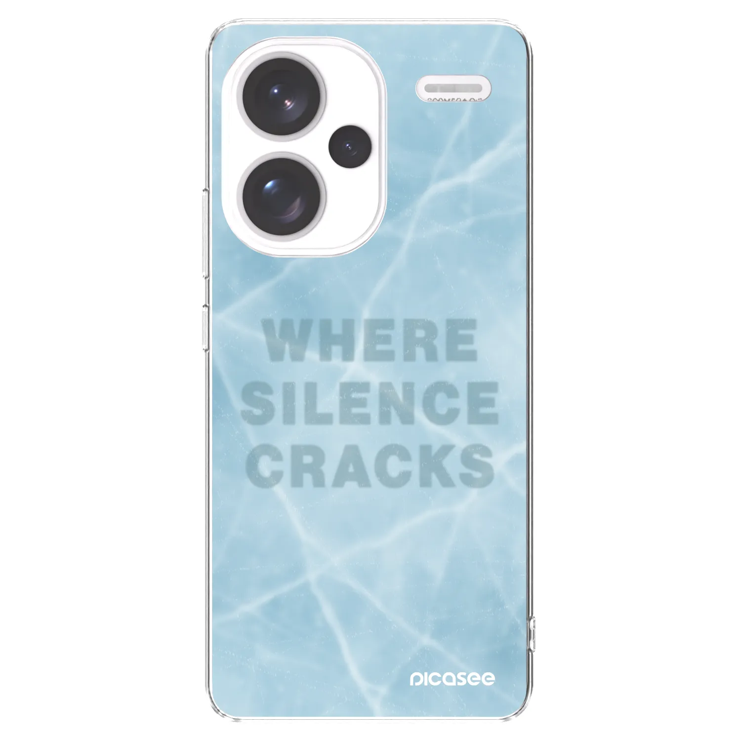 Picasee silikonska prozirna maskica za Xiaomi Redmi Note 13 Pro+ 5G - SILENCE