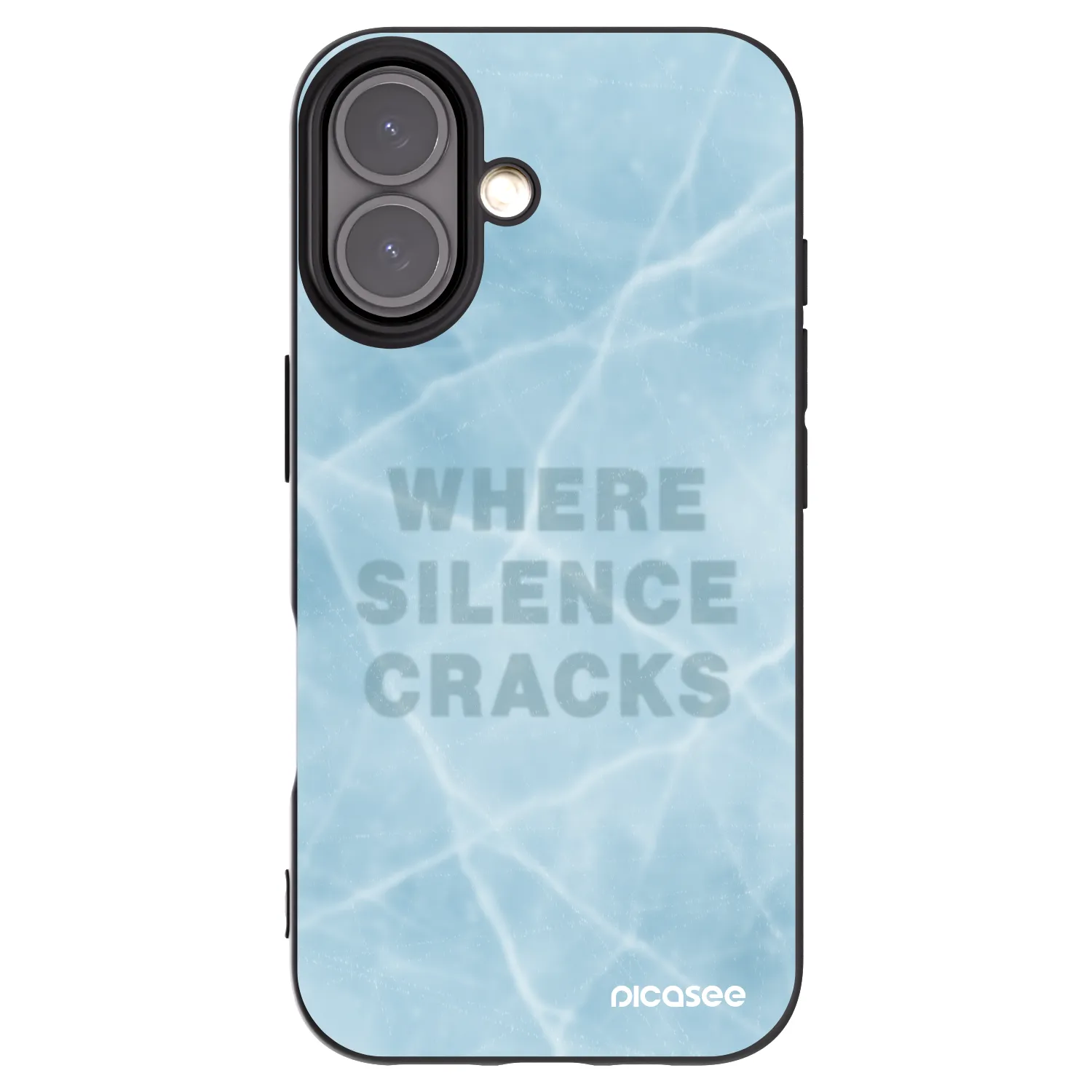 Picasee crna silikonska maskica za Apple iPhone 16 - SILENCE