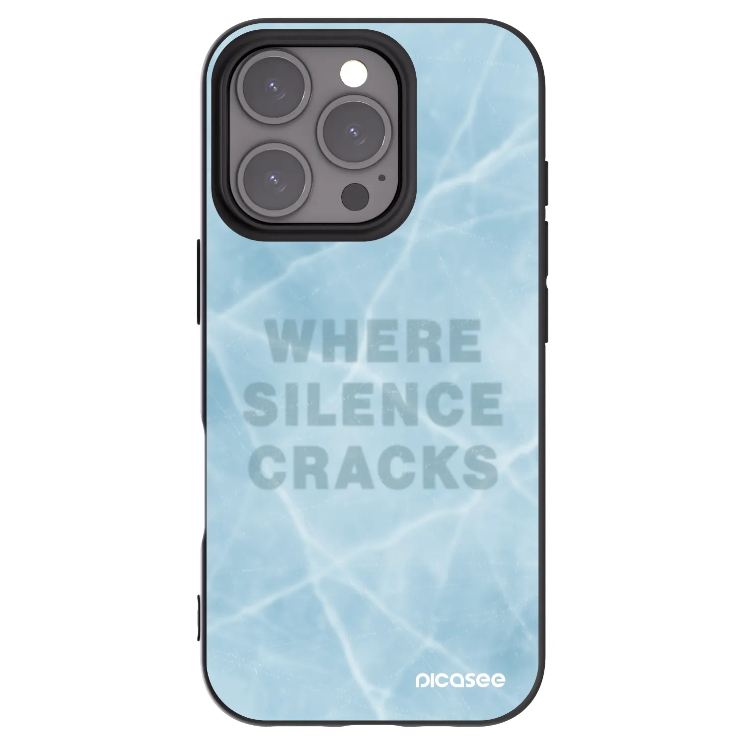 Picasee crna silikonska maskica za Apple iPhone 16 Pro - SILENCE