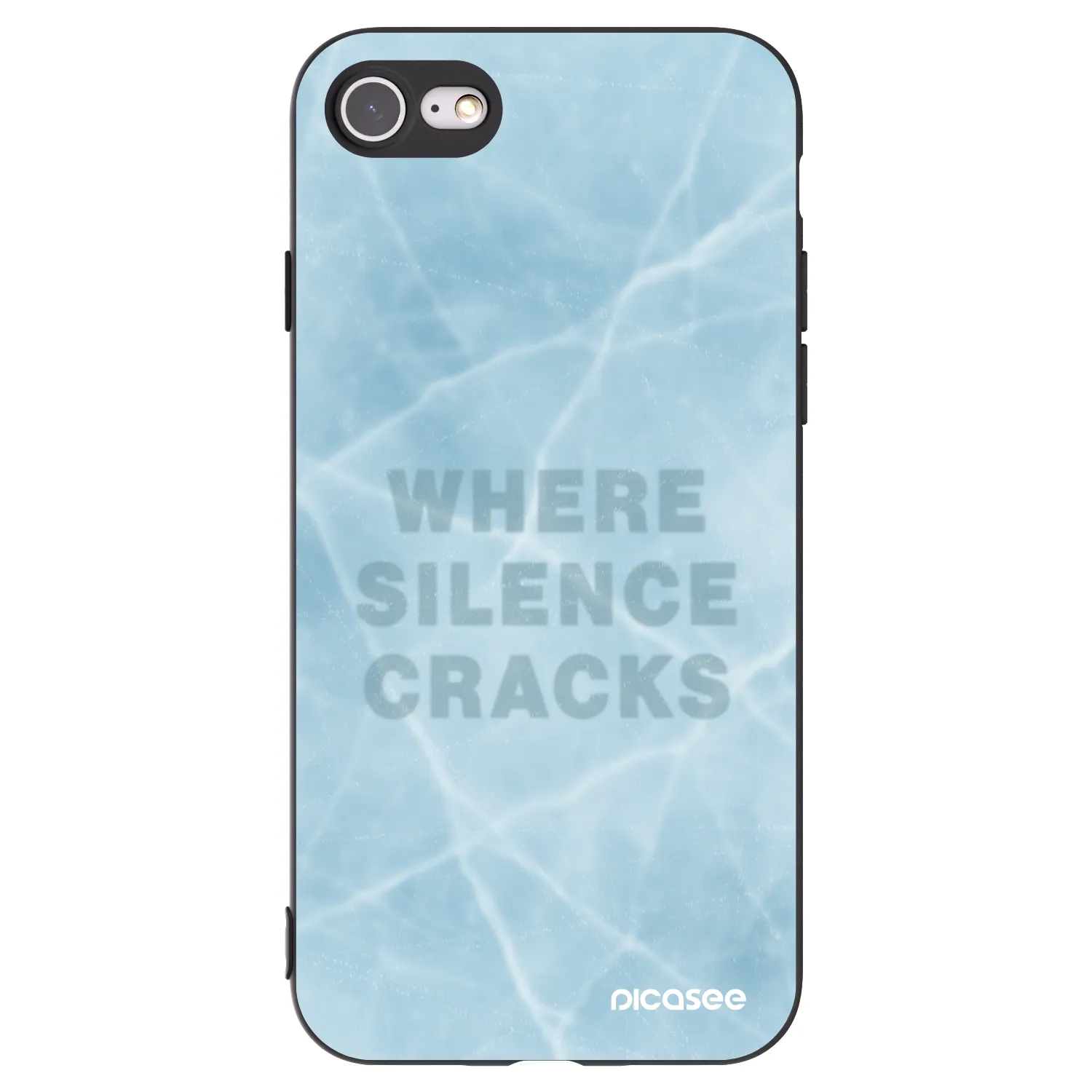 Picasee crna silikonska maskica za Apple iPhone 8 - SILENCE