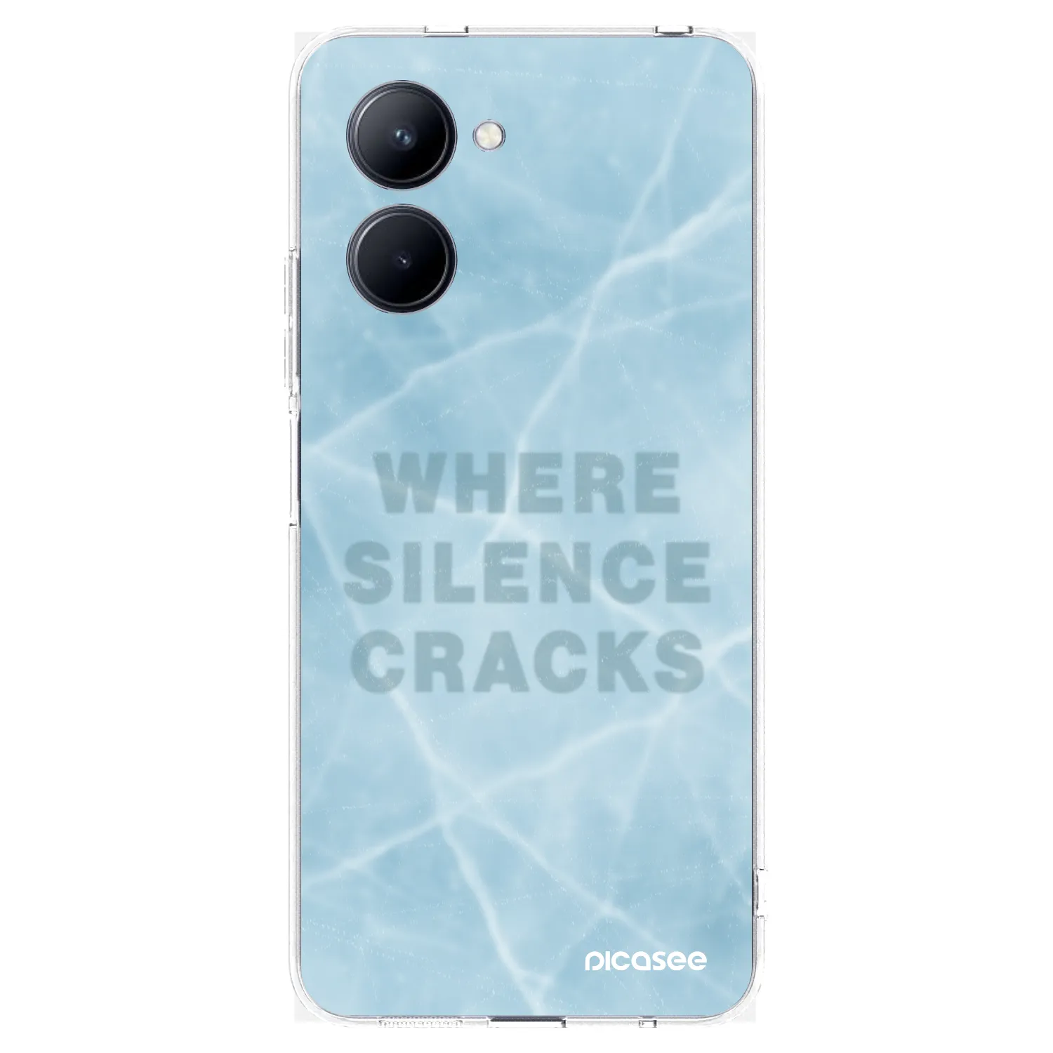 Picasee silikonska prozirna maskica za Realme C33 (2023) - SILENCE