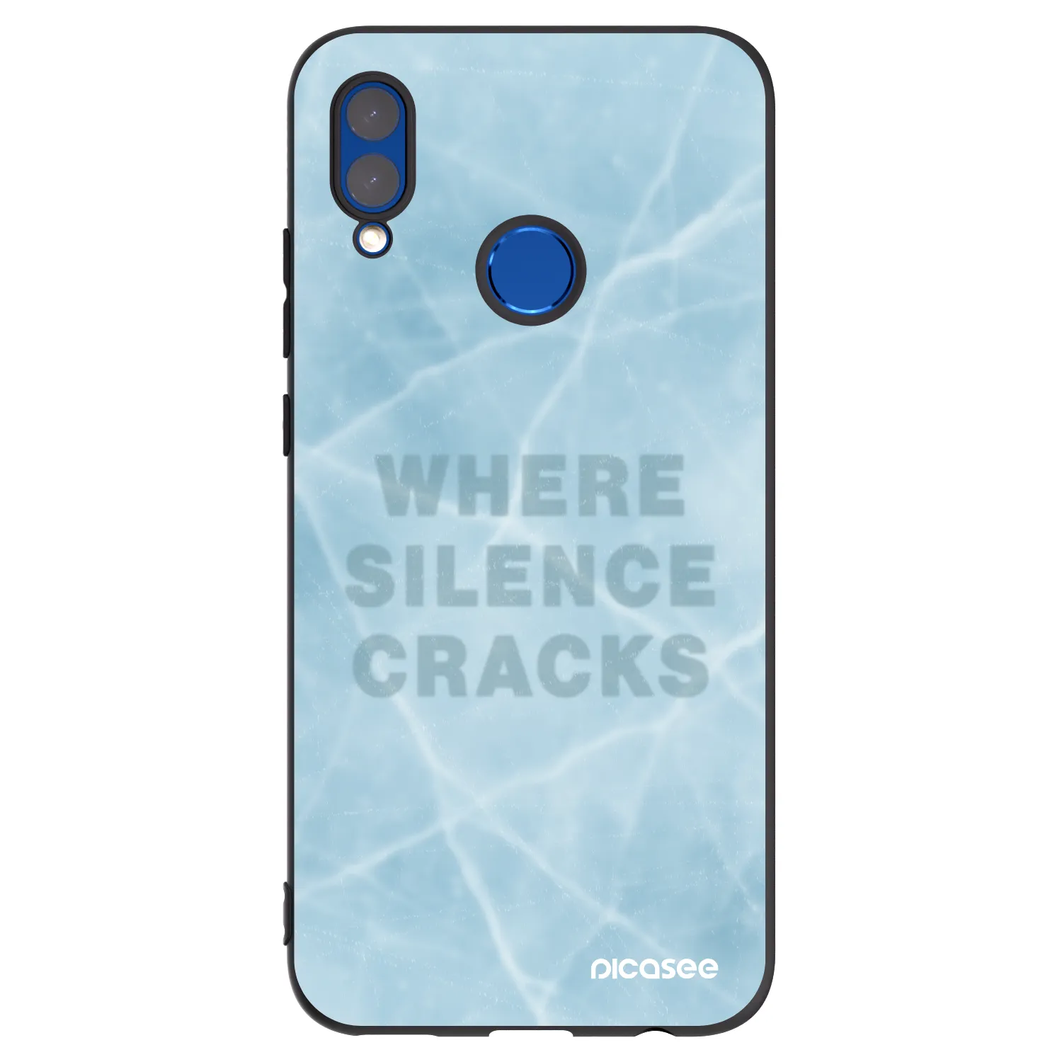Picasee crna silikonska maskica za Honor 10 Lite - SILENCE