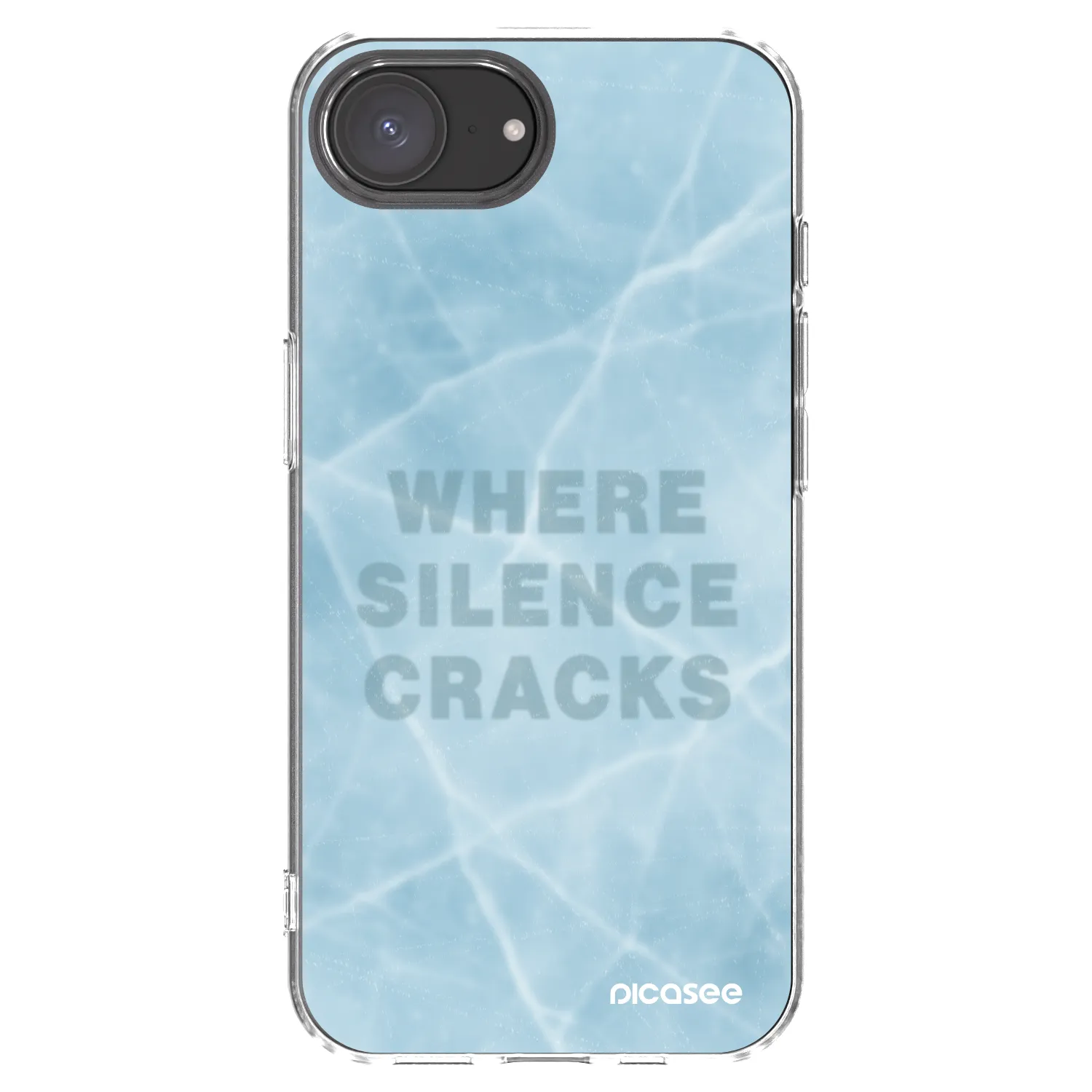 Picasee silikonska prozirna maskica za Apple iPhone 16e - SILENCE