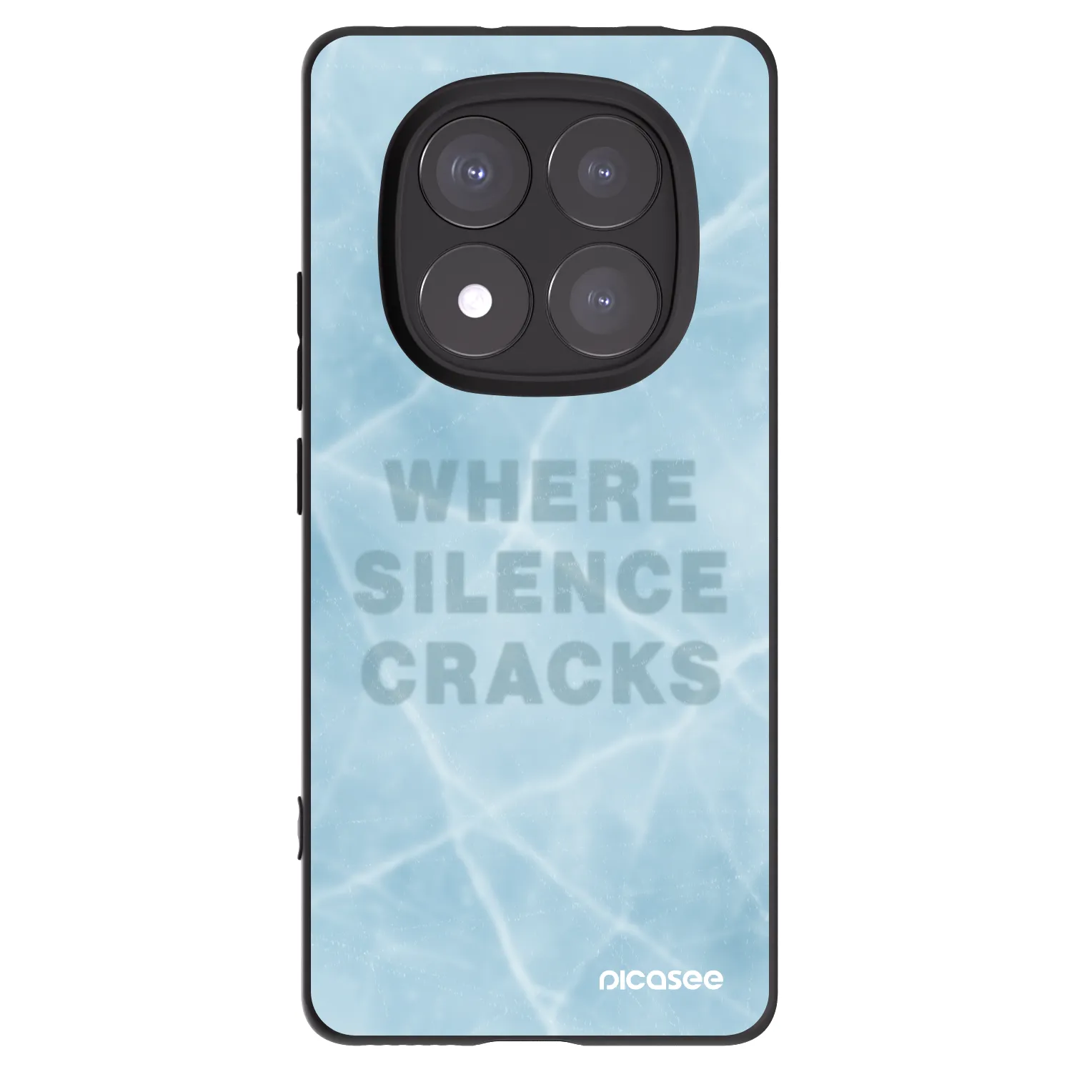 Picasee crna silikonska maskica za Xiaomi Redmi Note 14 Pro 5G - SILENCE