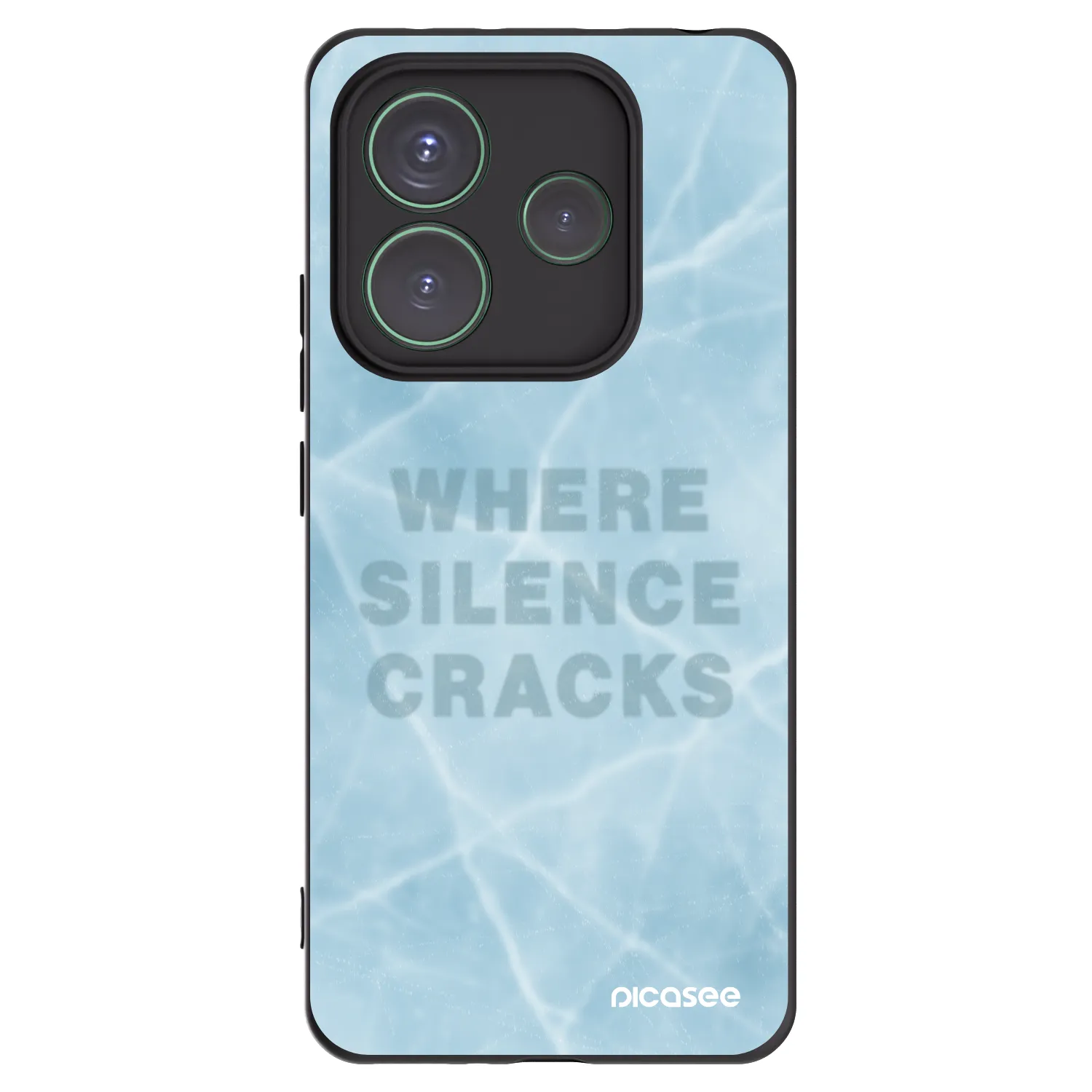 Picasee crna silikonska maskica za Xiaomi Redmi Note 14 5G - SILENCE