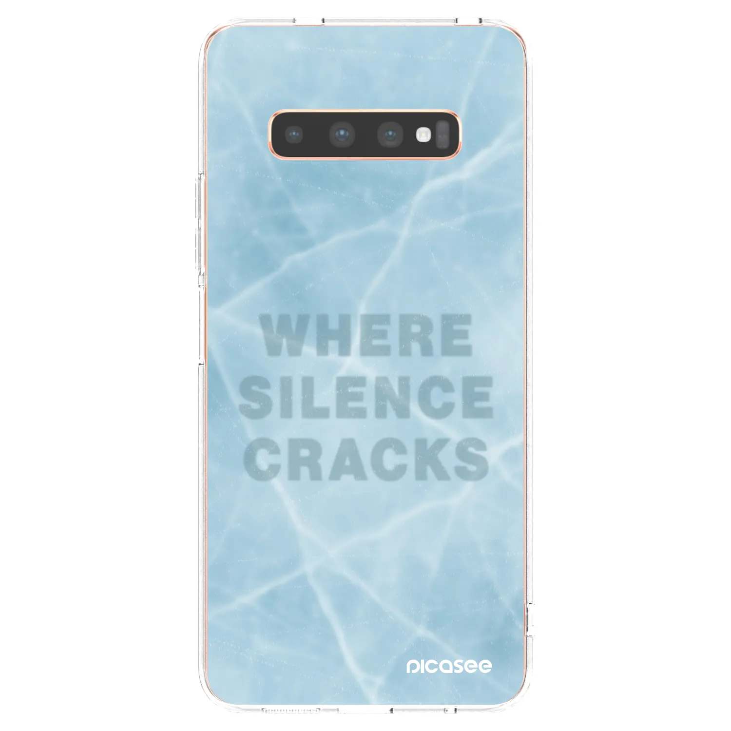 Picasee silikonska prozirna maskica za Samsung Galaxy S10 Plus G975 - SILENCE