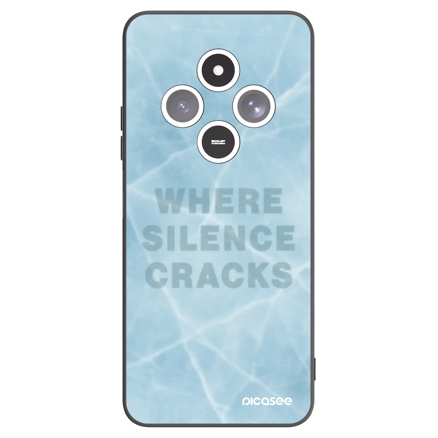 Picasee crna silikonska maskica za Xiaomi Redmi 14C - SILENCE