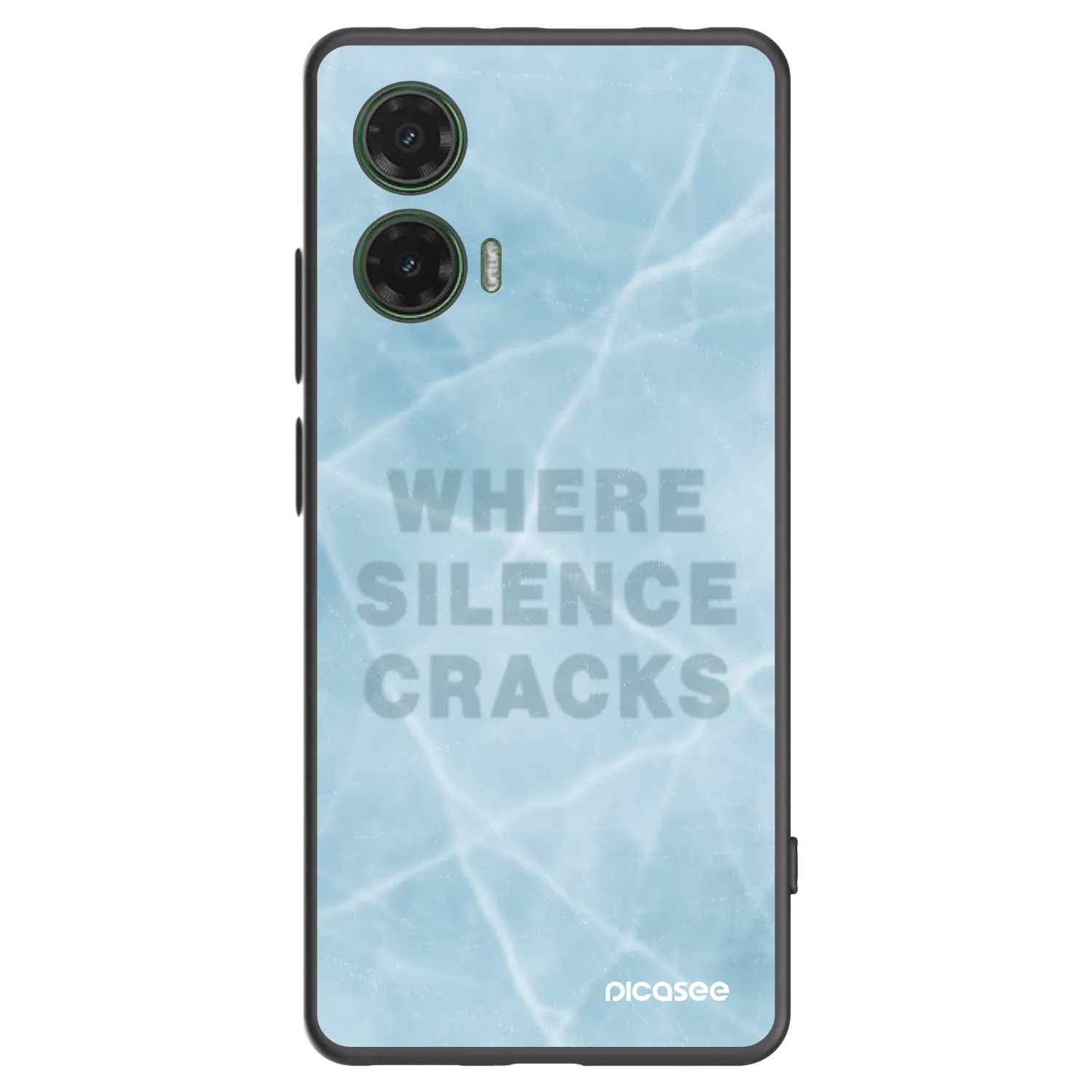 Picasee crna silikonska maskica za Motorola Moto G35 5G - SILENCE