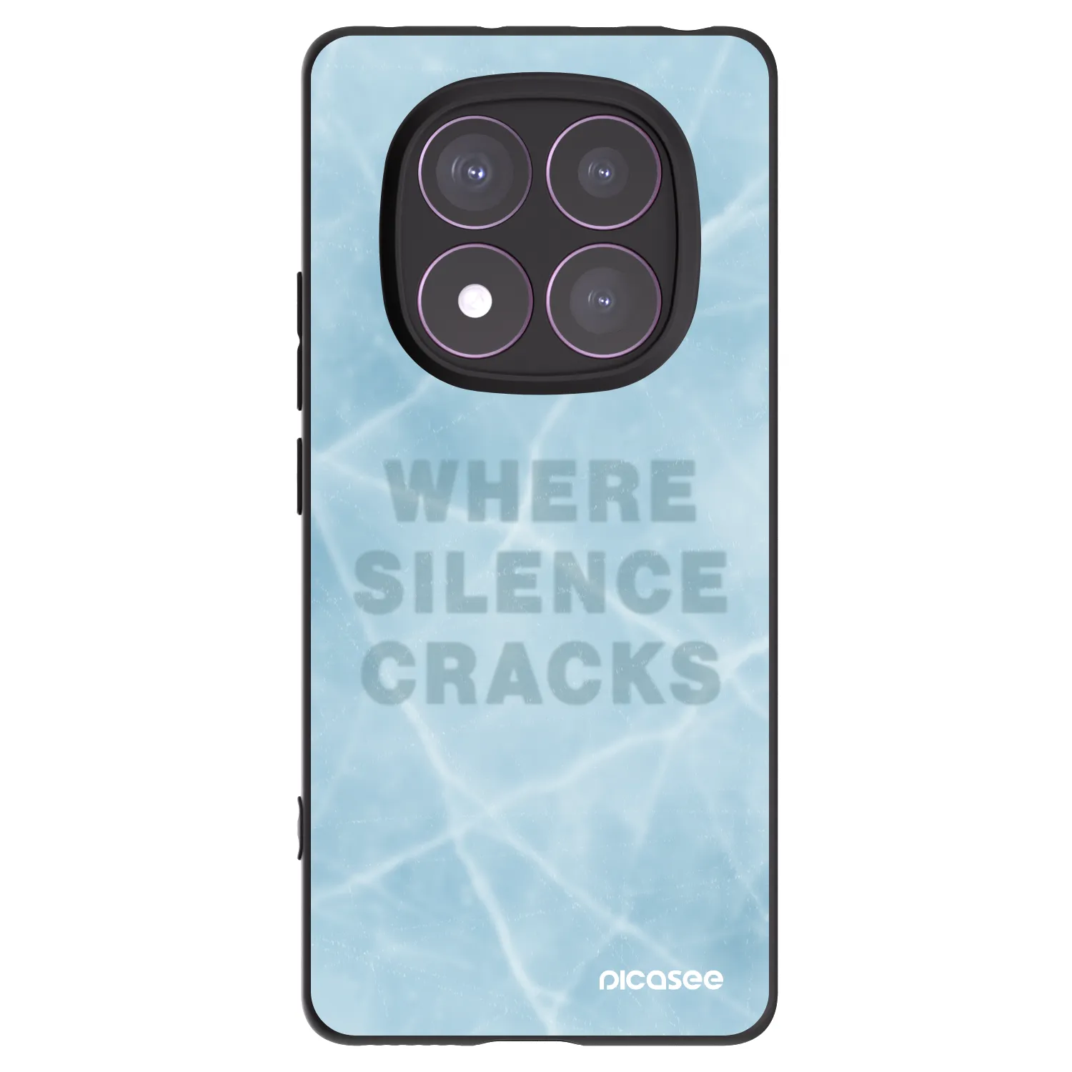 Picasee crna silikonska maskica za Xiaomi Redmi Note 14 Pro 4G - SILENCE