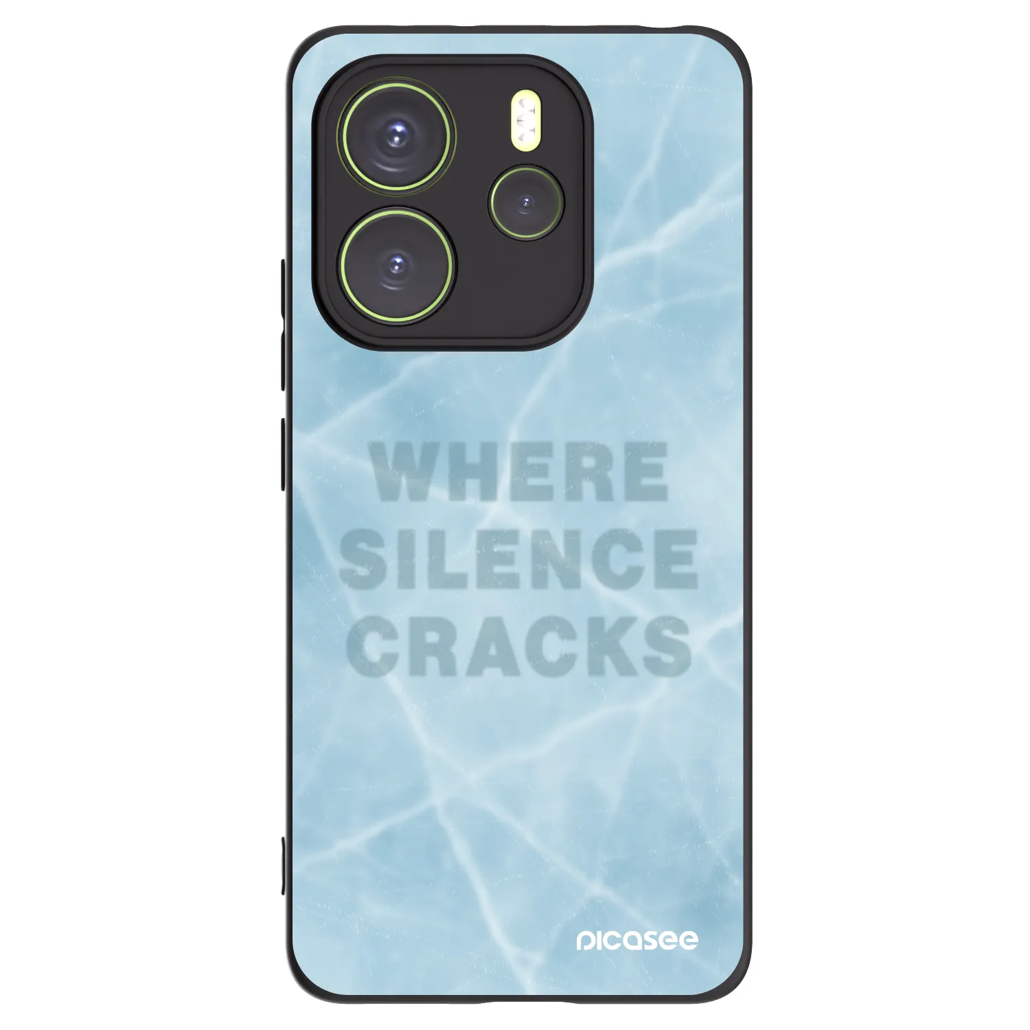Picasee crna silikonska maskica za Xiaomi Redmi Note 14 4G - SILENCE
