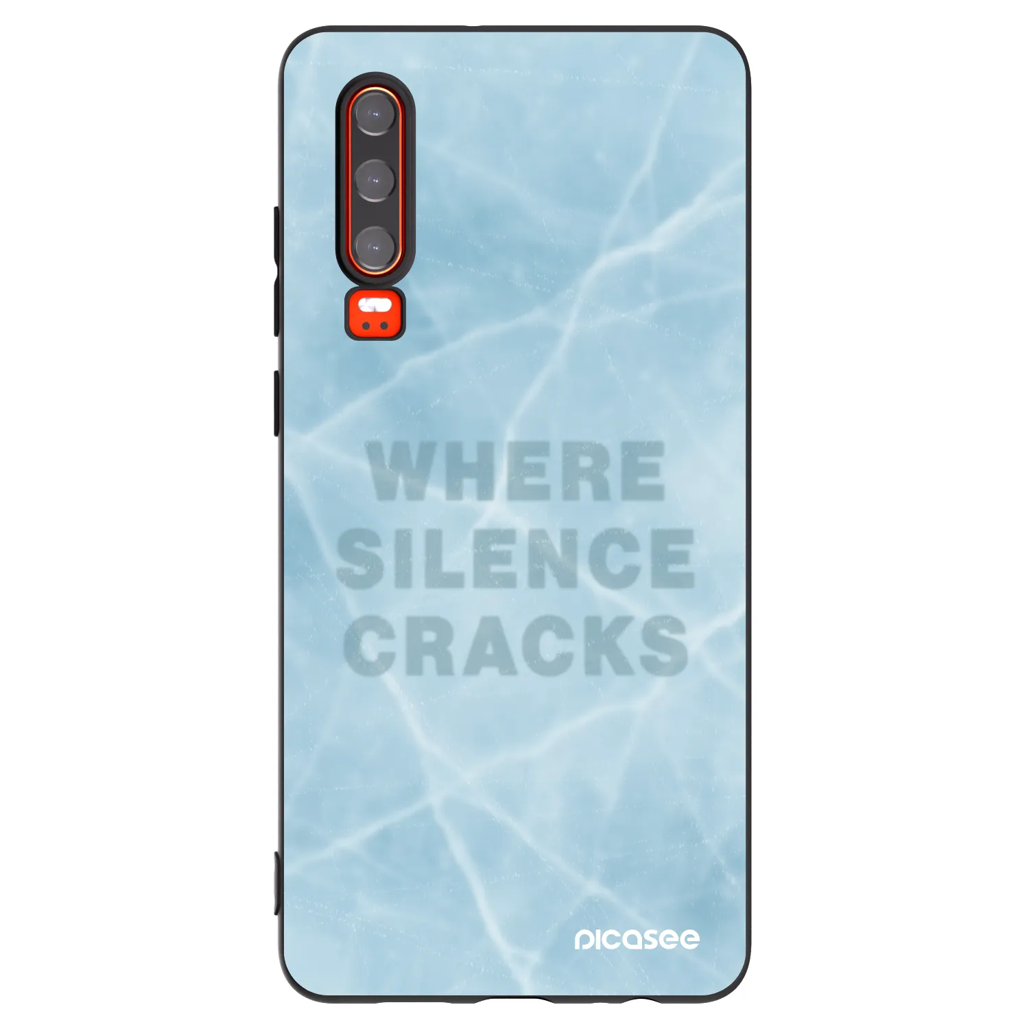 Picasee crna silikonska maskica za Huawei P30 - SILENCE