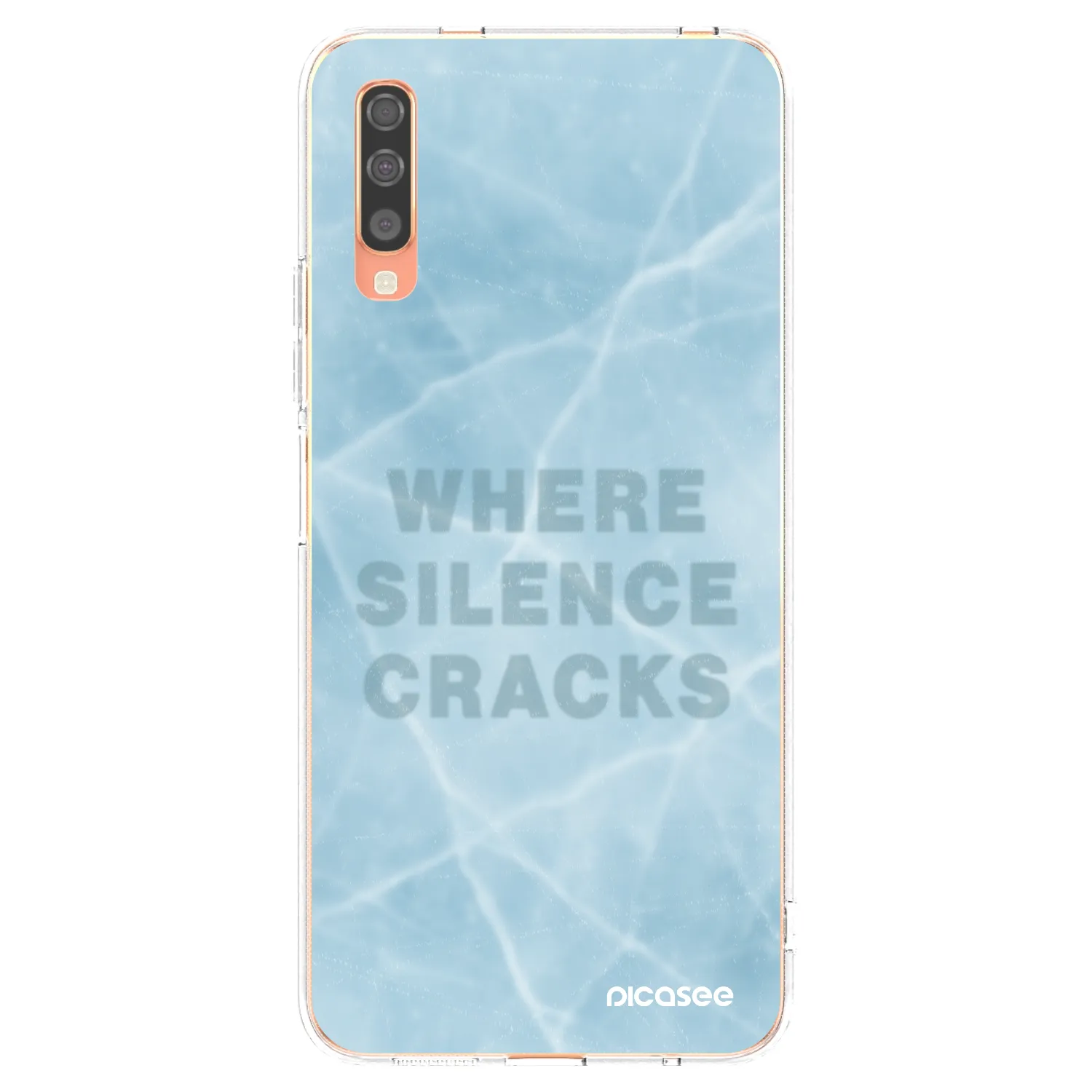 Picasee silikonska prozirna maskica za Samsung Galaxy A70 A705F - SILENCE