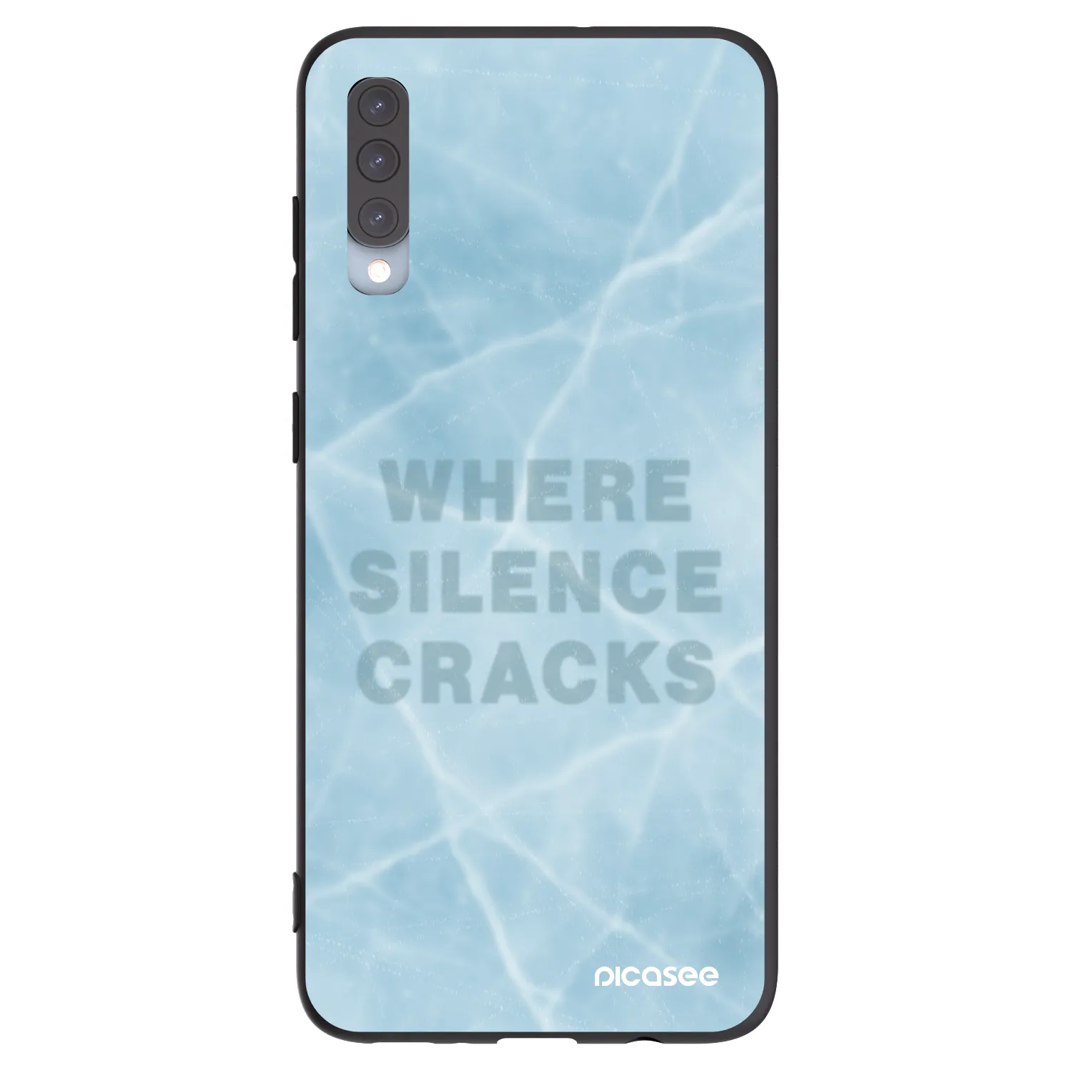 Picasee crna silikonska maskica za Samsung Galaxy A70 A705F - SILENCE