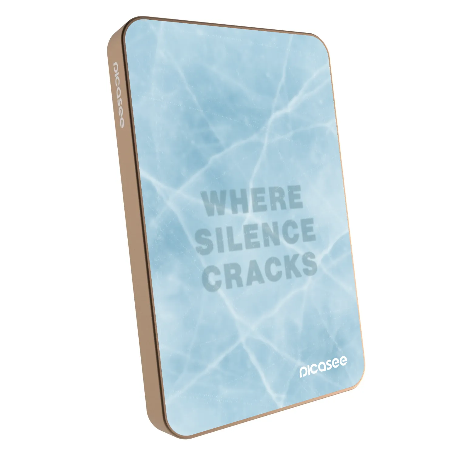 Picasee Prijenosni punjač s MagSafe 5 000 mAh Zlatni - SILENCE