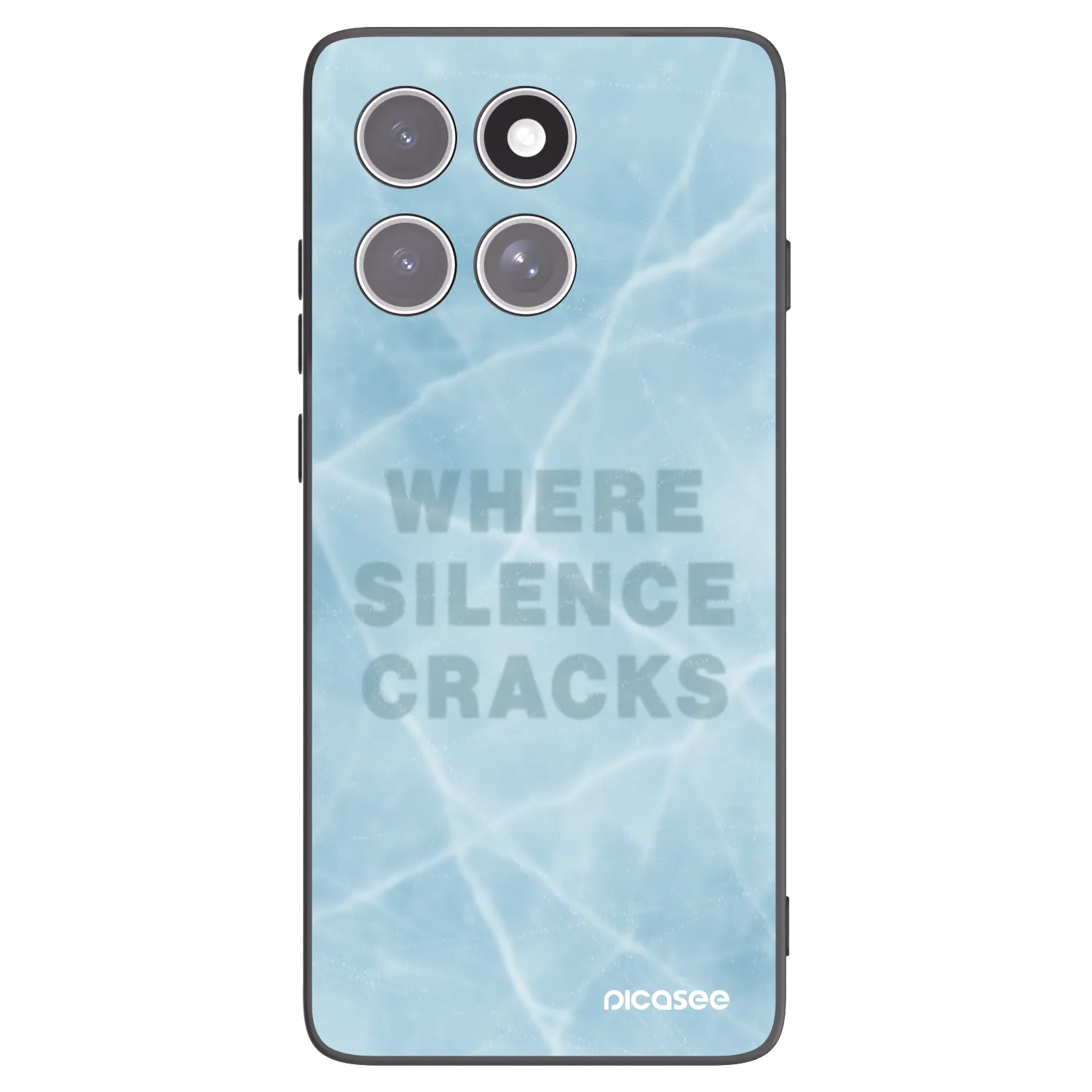 Picasee crna silikonska maskica za Motorola Edge 60 Fusion - SILENCE
