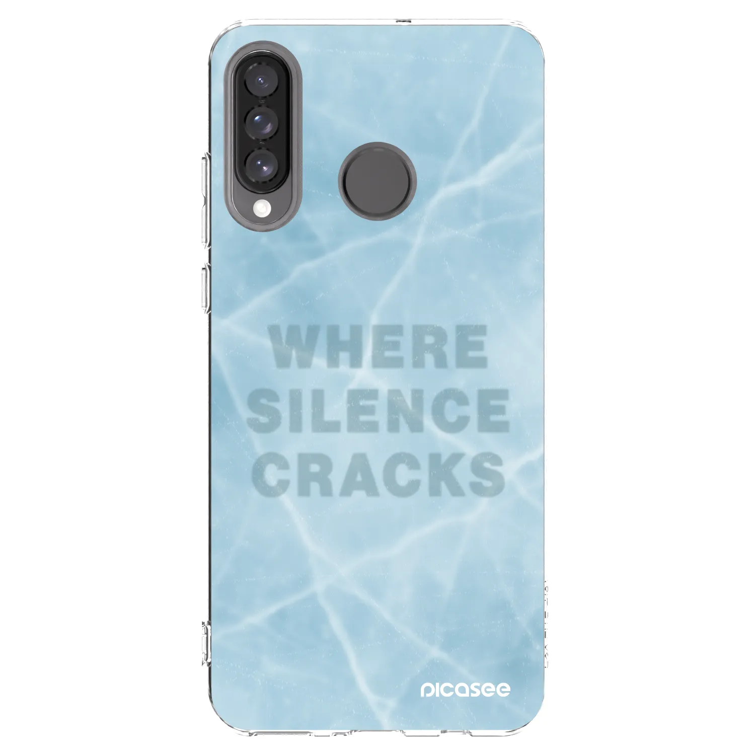 Picasee silikonska prozirna maskica za Huawei P30 Lite - SILENCE