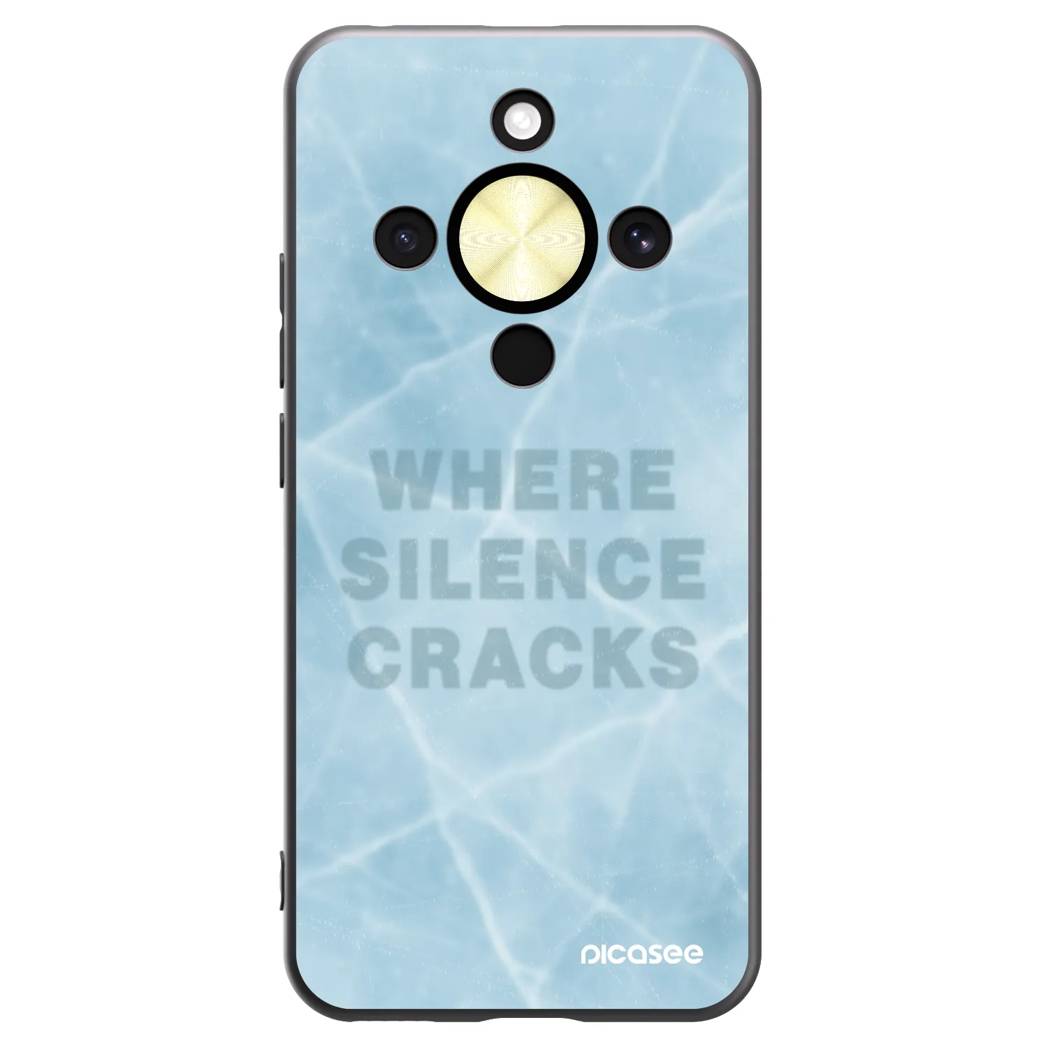Picasee crna silikonska maskica za Honor Magic8 Lite 5G - SILENCE