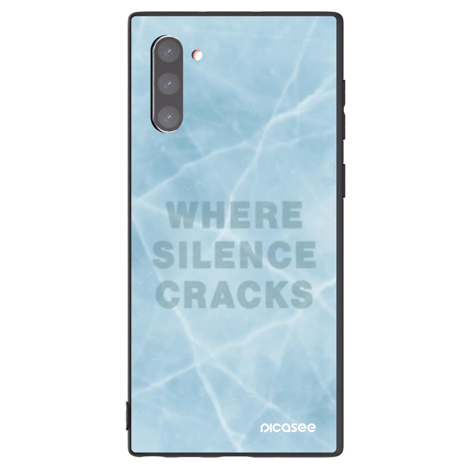 Picasee crna silikonska maskica za Samsung Galaxy Note 10 N970F - SILENCE