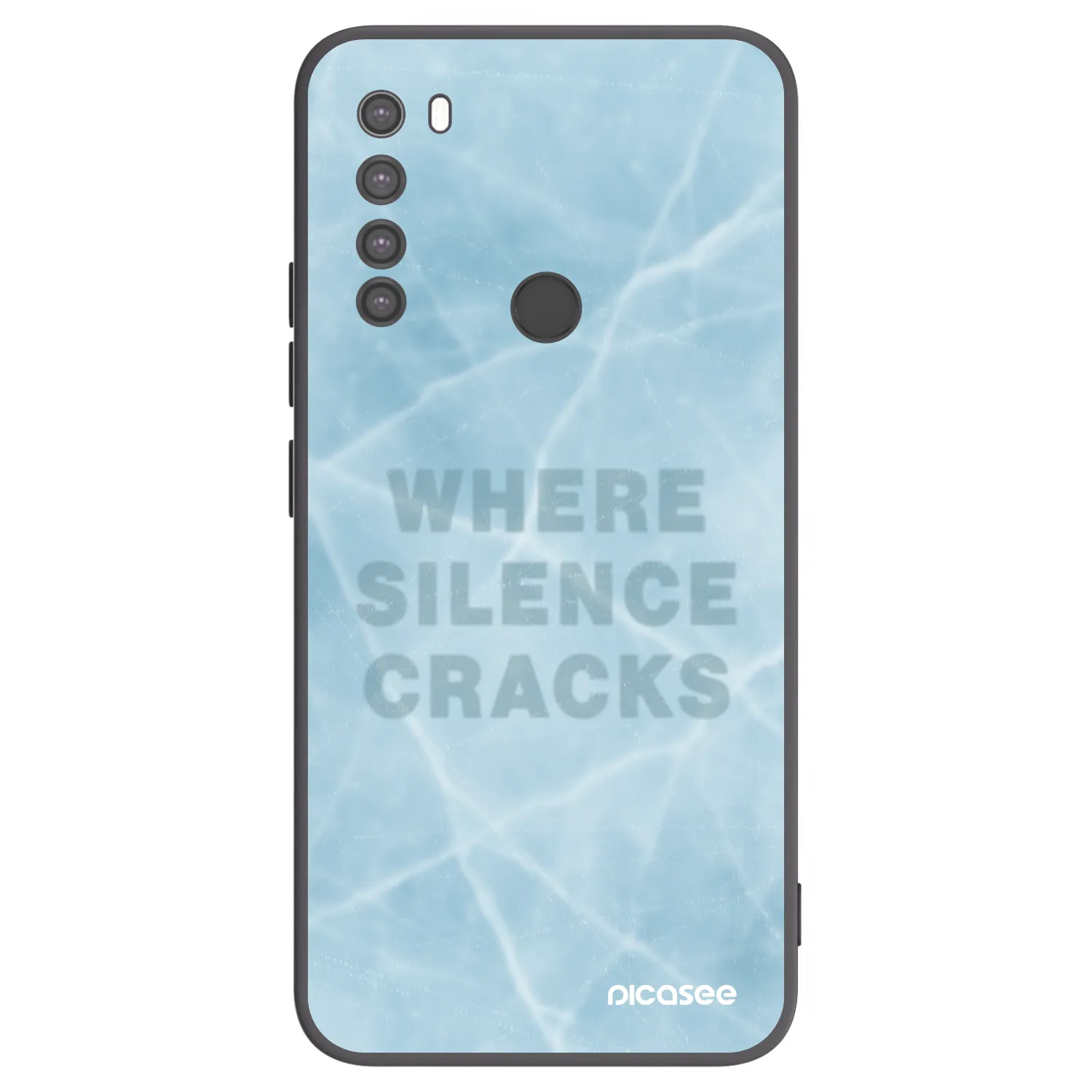Picasee crna silikonska maskica za Xiaomi Redmi Note 8 - SILENCE