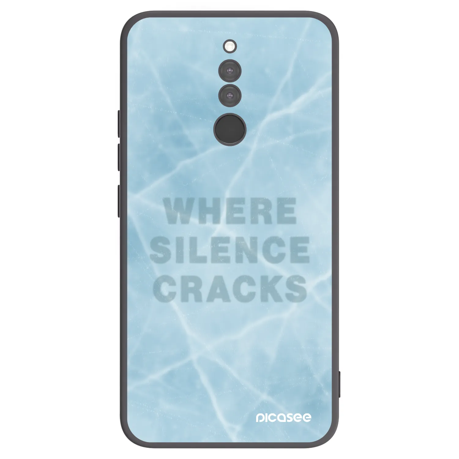 Picasee crna silikonska maskica za Xiaomi Redmi 8 - SILENCE