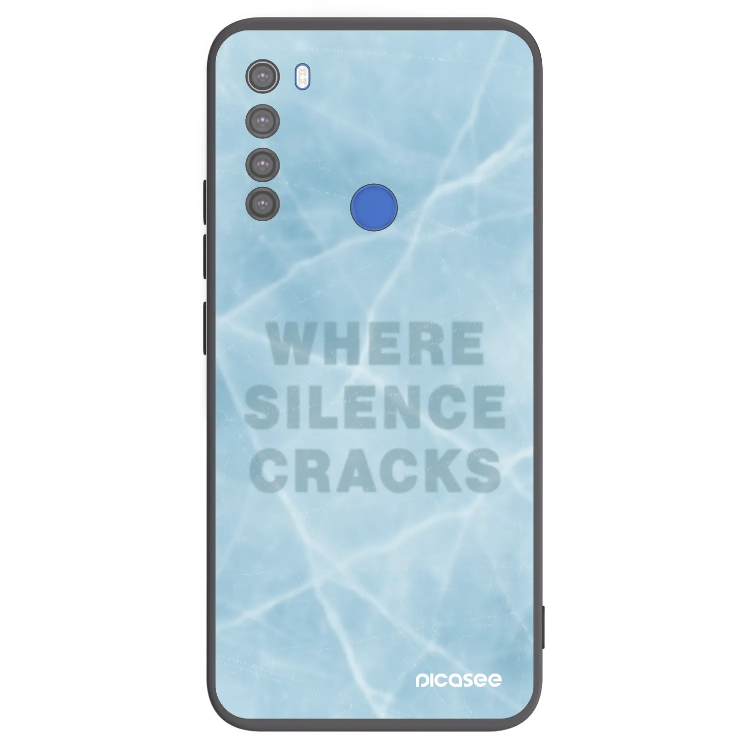 Picasee crna silikonska maskica za Xiaomi Redmi Note 8T - SILENCE
