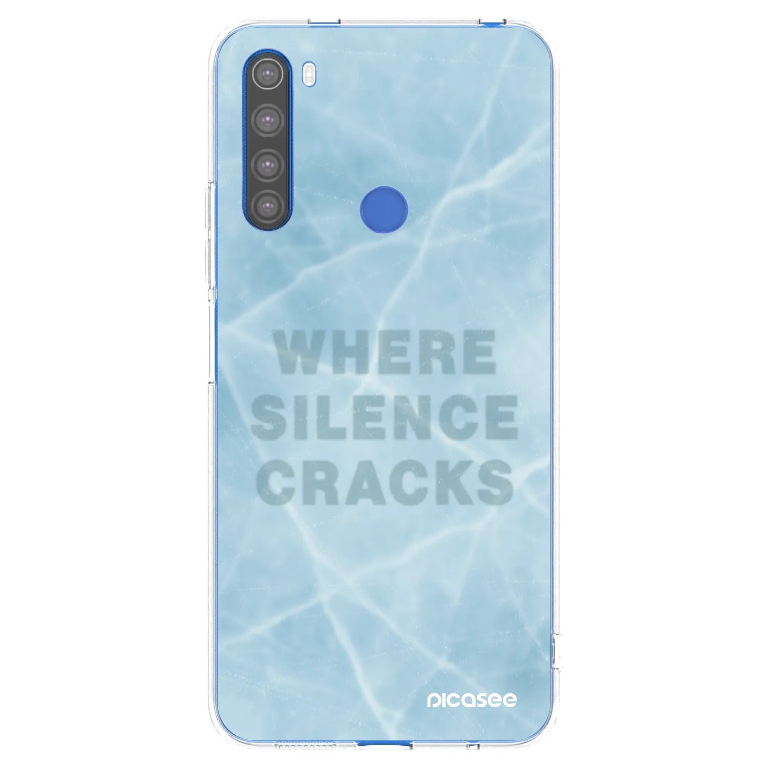 Picasee silikonska prozirna maskica za Xiaomi Redmi Note 8T - SILENCE