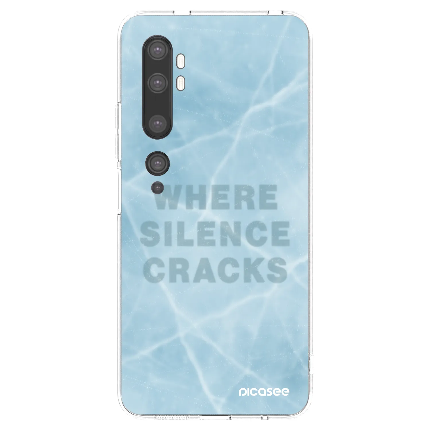 Picasee silikonska prozirna maskica za Xiaomi Mi Note 10 (Pro) - SILENCE