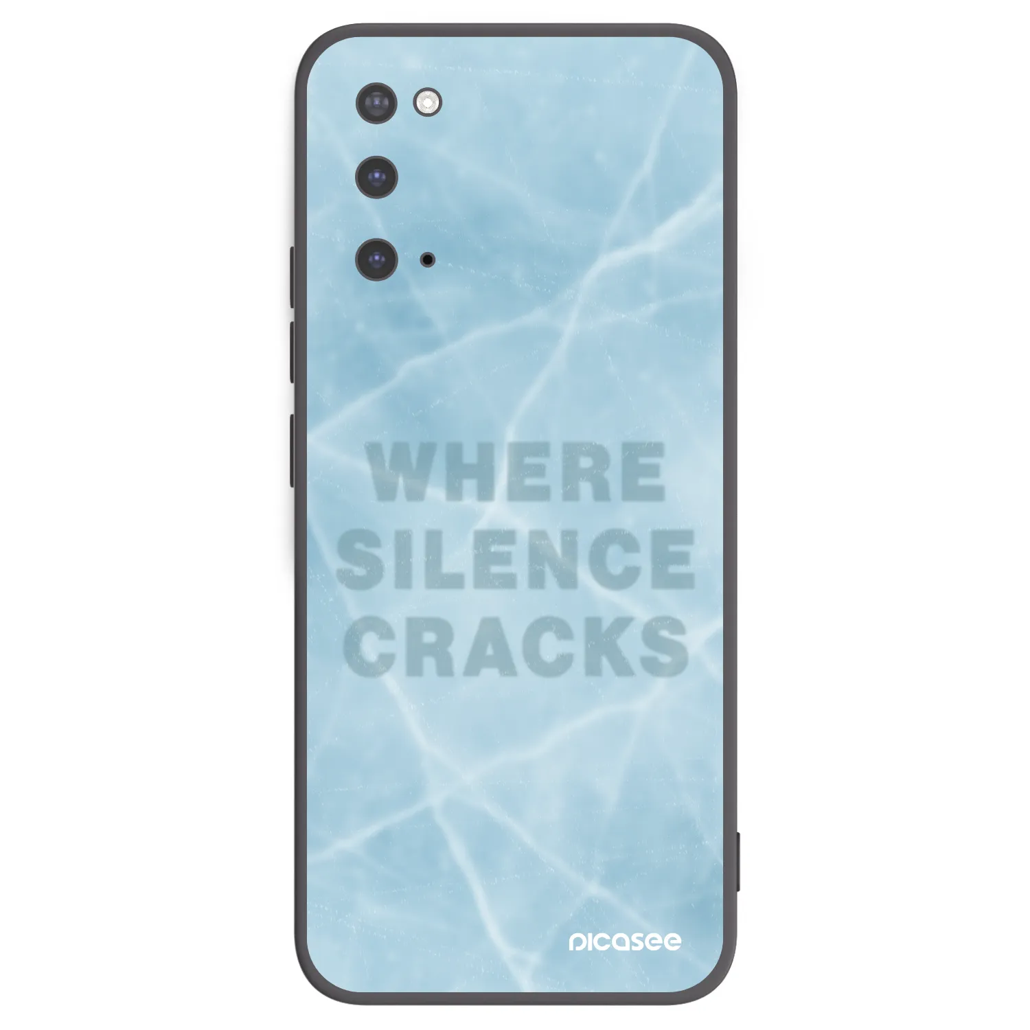 Picasee crna silikonska maskica za Samsung Galaxy S20 G980F - SILENCE