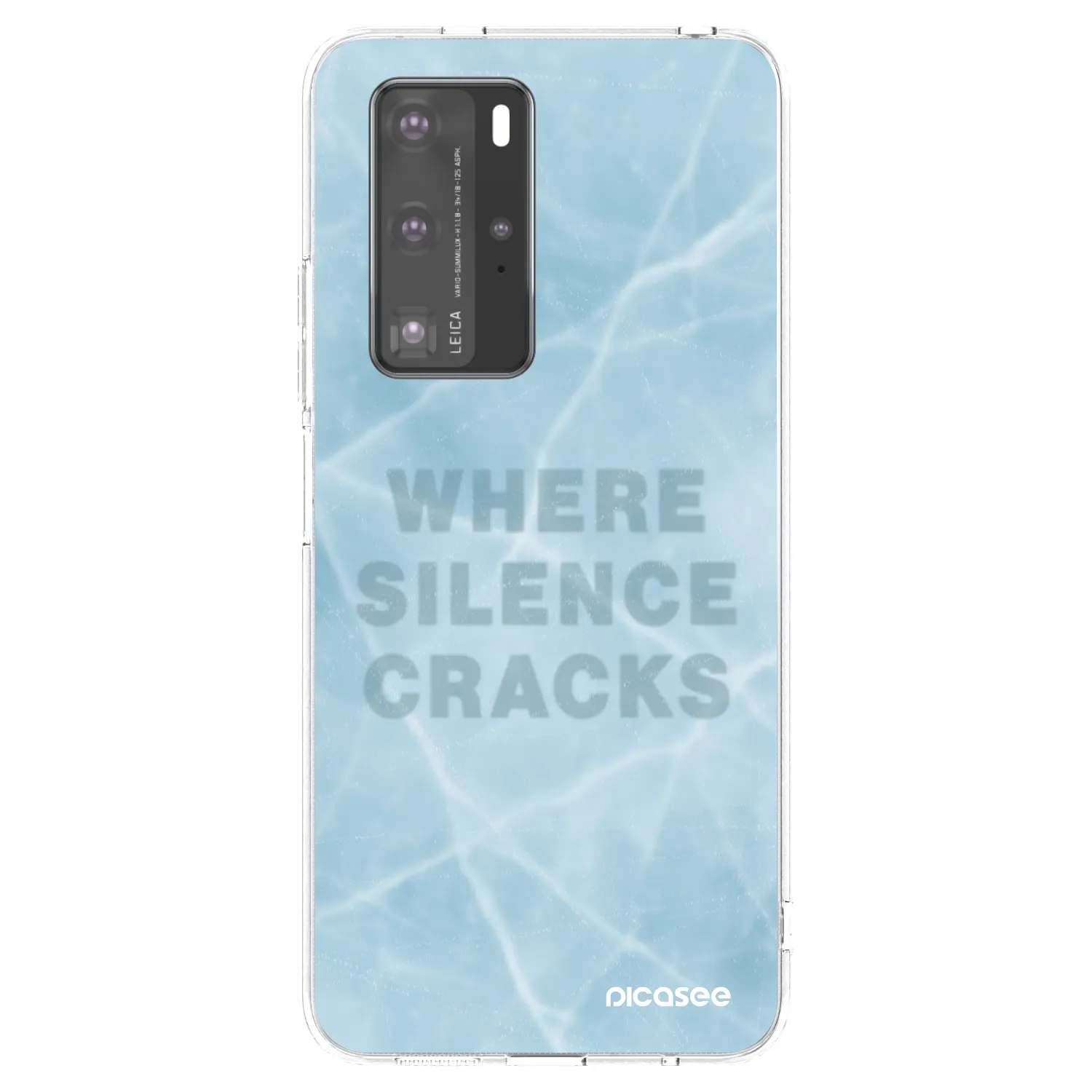 Picasee silikonska prozirna maskica za Huawei P40 Pro - SILENCE