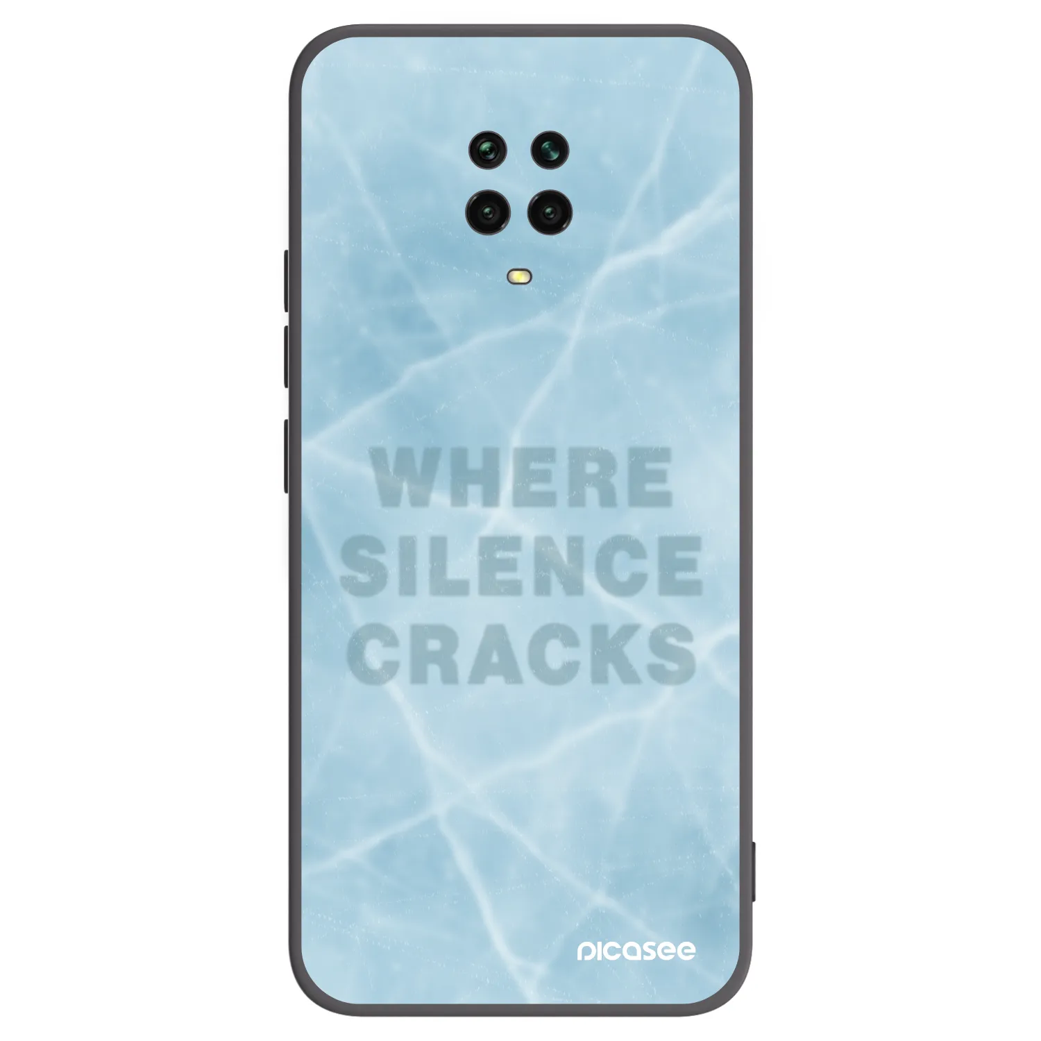 Picasee crna silikonska maskica za Xiaomi Redmi Note 9 Pro - SILENCE