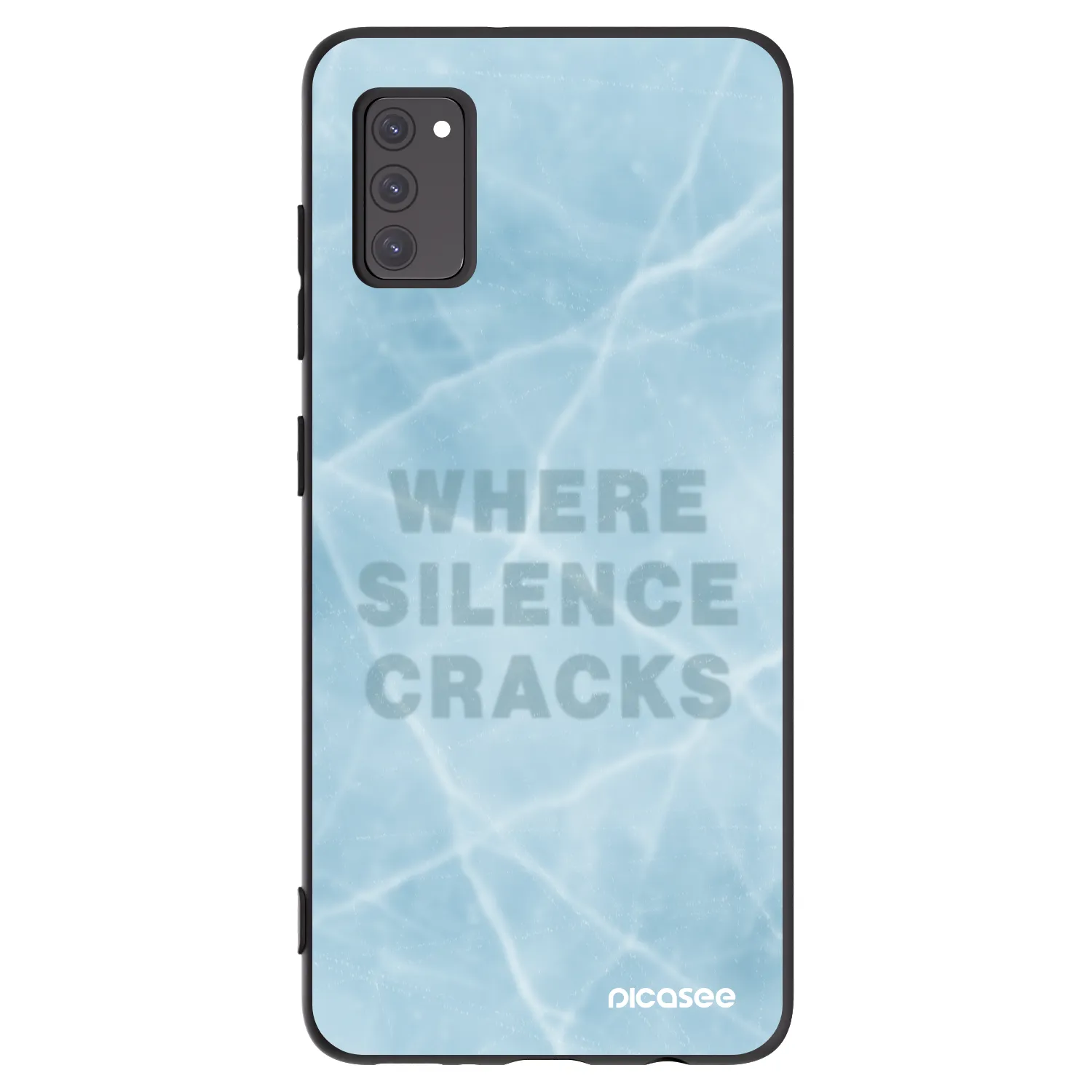 Picasee crna silikonska maskica za Samsung Galaxy A41 A415F - SILENCE