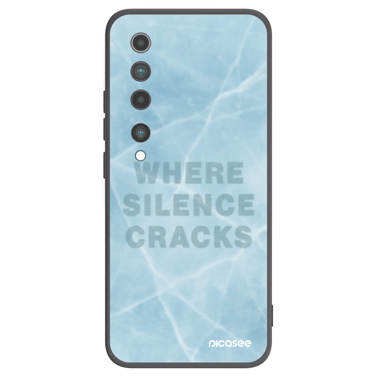 Picasee crna silikonska maskica za Xiaomi Mi 10 - SILENCE