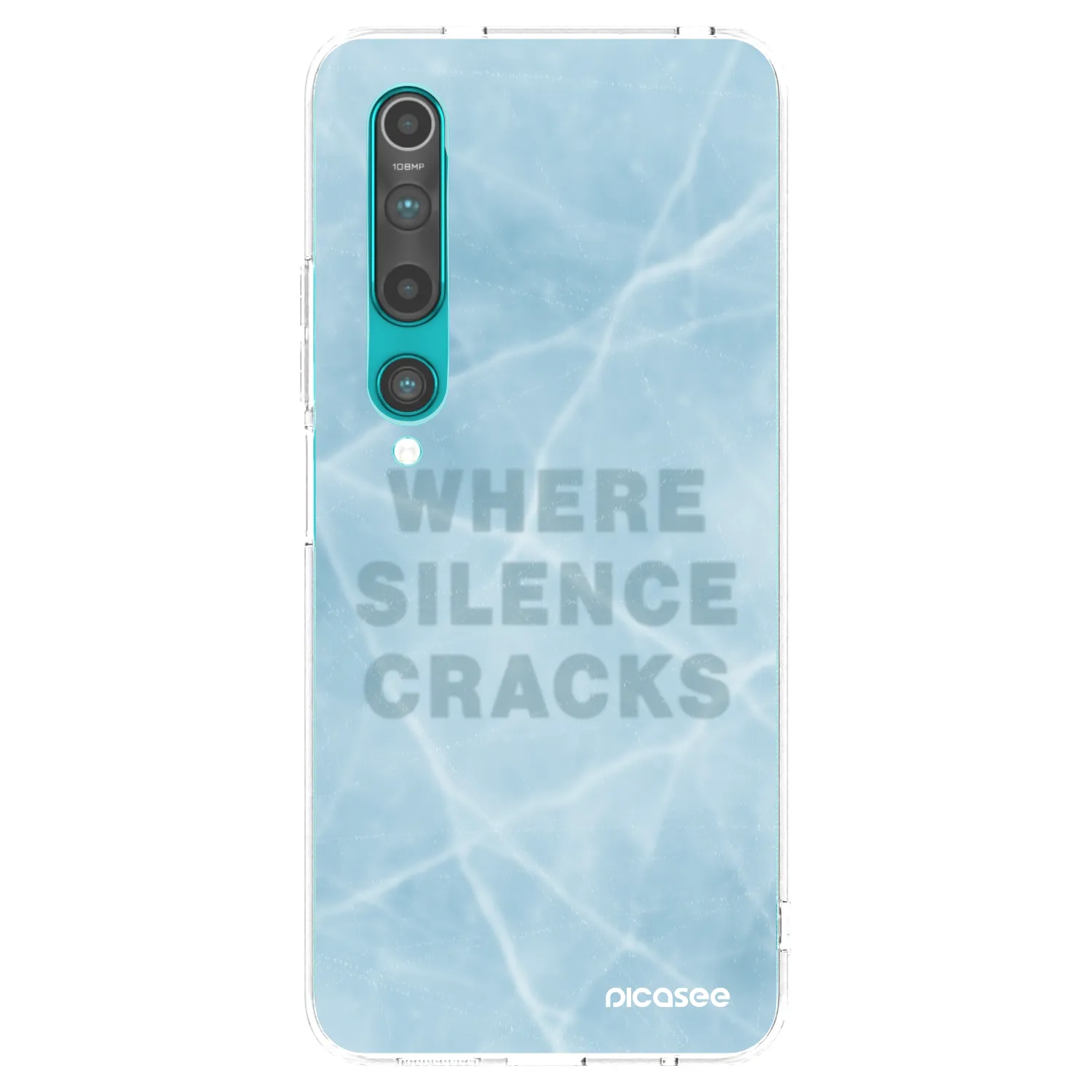 Picasee silikonska prozirna maskica za Xiaomi Mi 10 - SILENCE