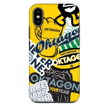 Maskica za Apple iPhone X/XS - OKTAGON - Logo Archive