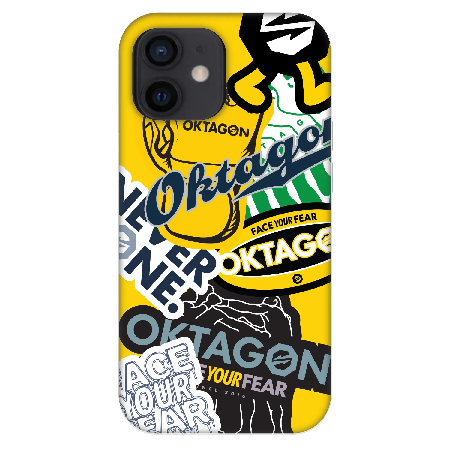 Picasee Fashion Case za Apple iPhone 12 mini - OKTAGON - Logo Archive