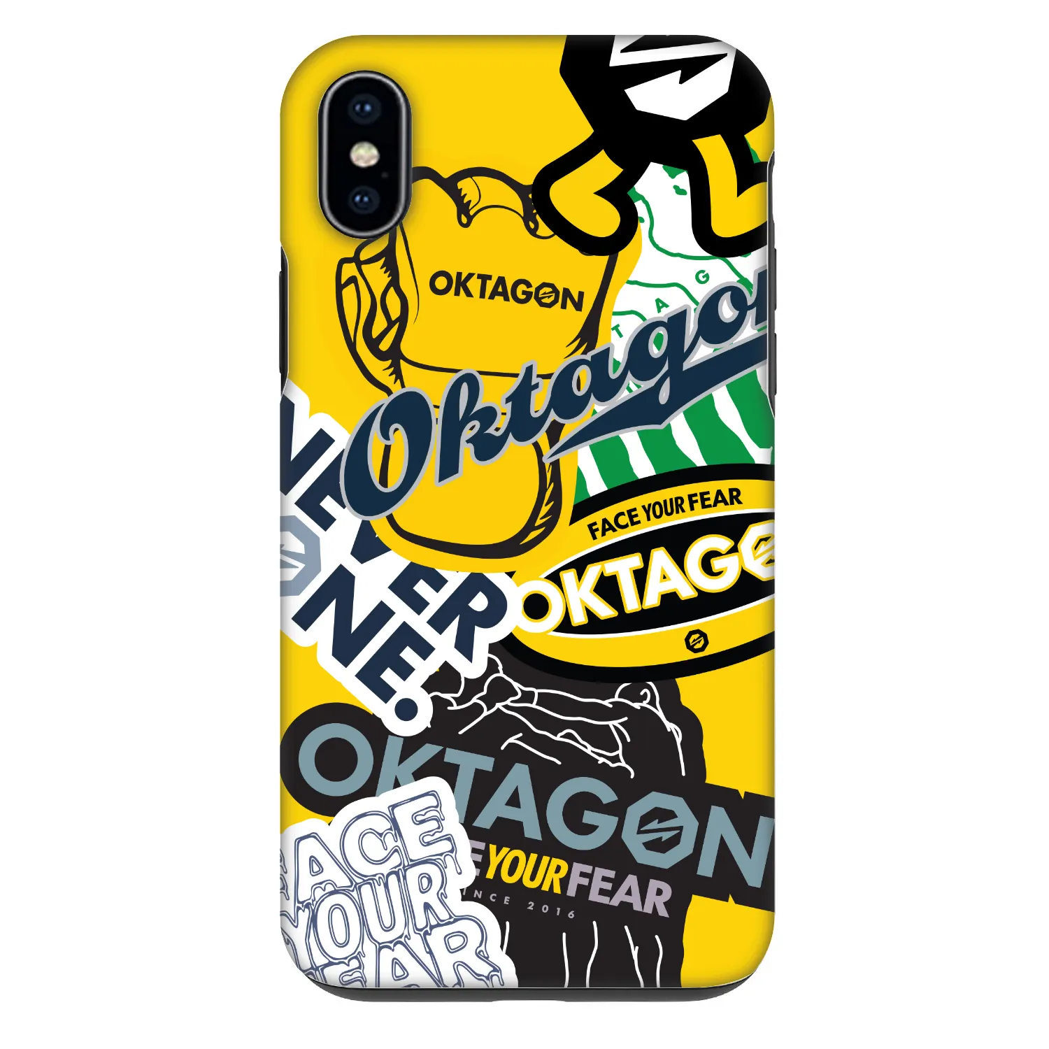 Picasee Fashion Case za Apple iPhone XS Max - OKTAGON - Logo Archive